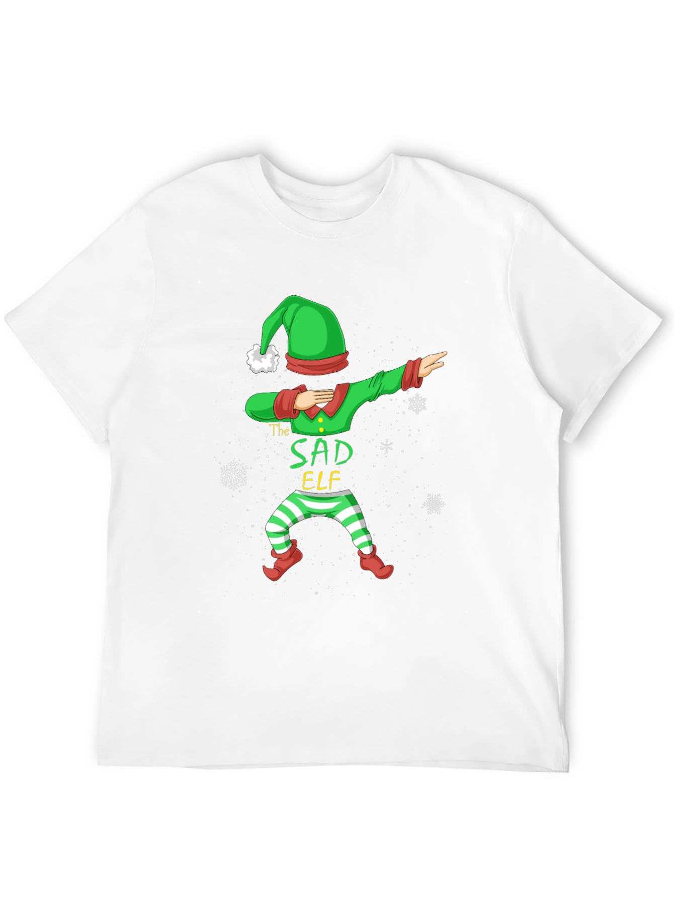 Sad Elf Dabbing Holiday T-Shirt