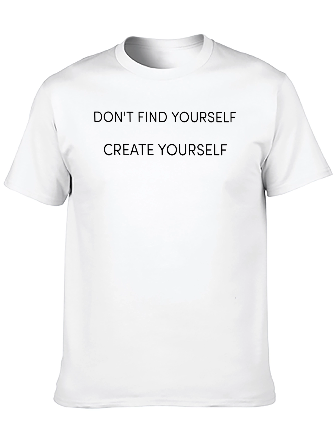 Create Yourself Graphic Tee - Inspiring Black T-Shirt
