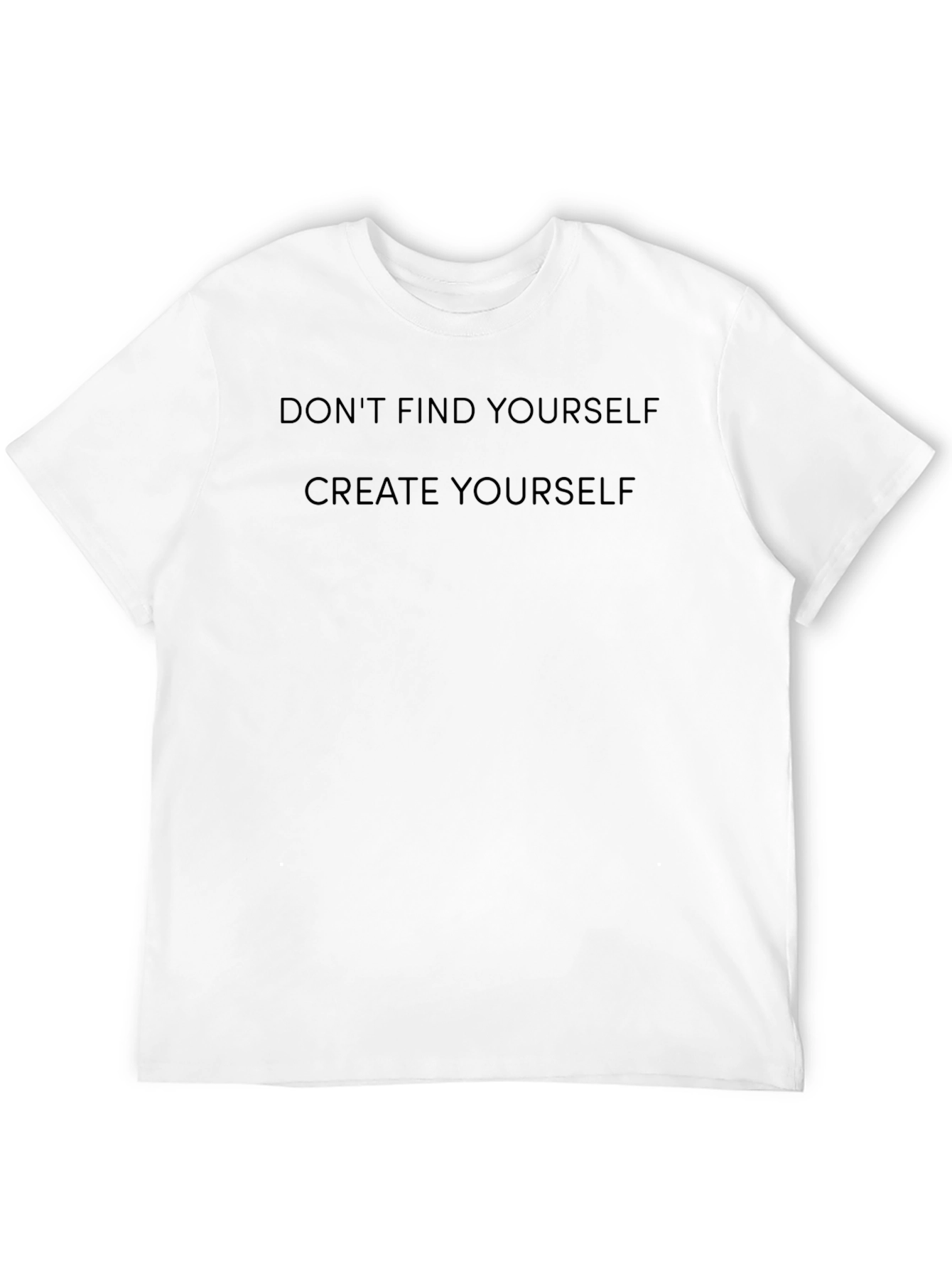 Create Yourself Graphic Tee - Inspiring Black T-Shirt