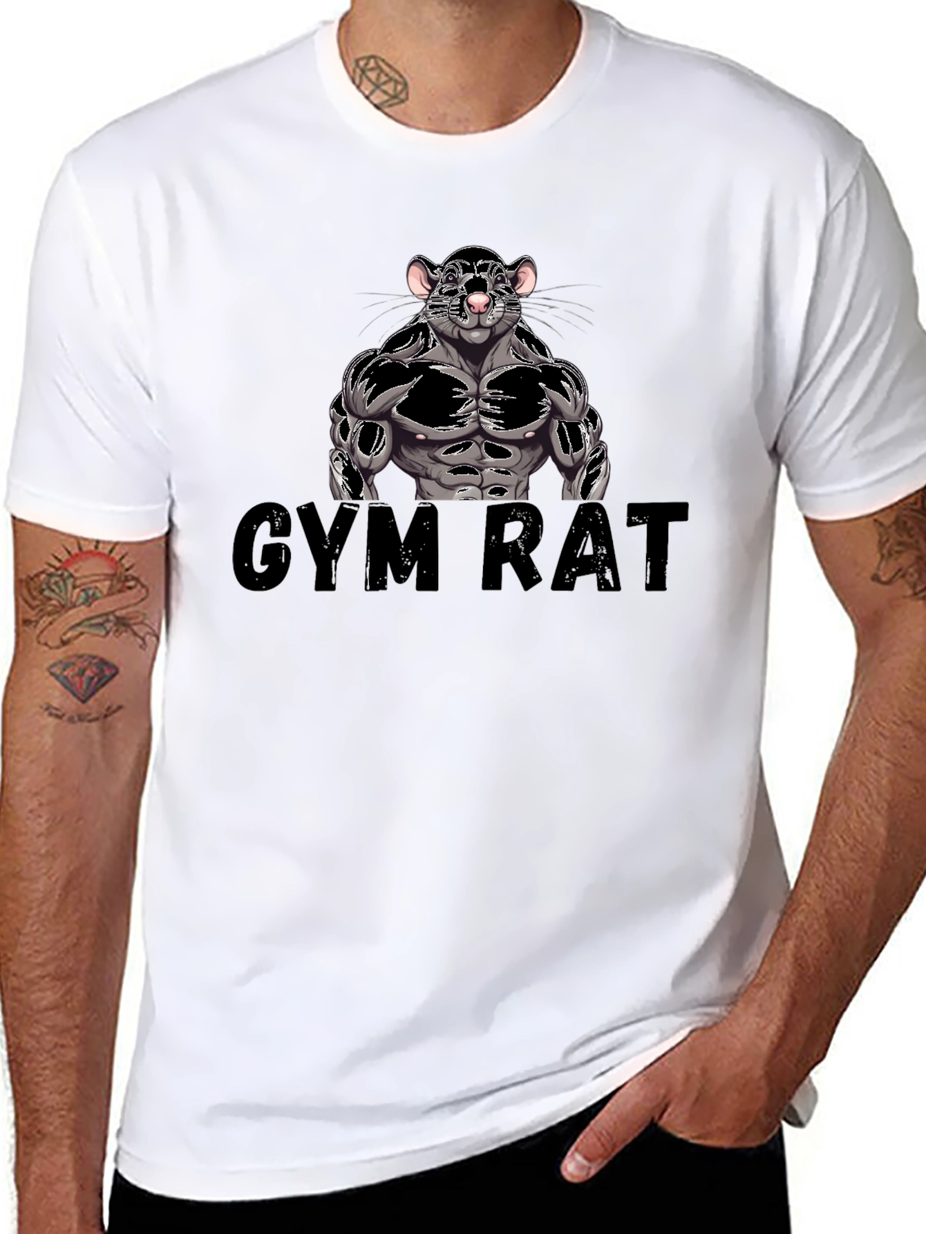 Gym Rat T-Shirt - Workout Motivation