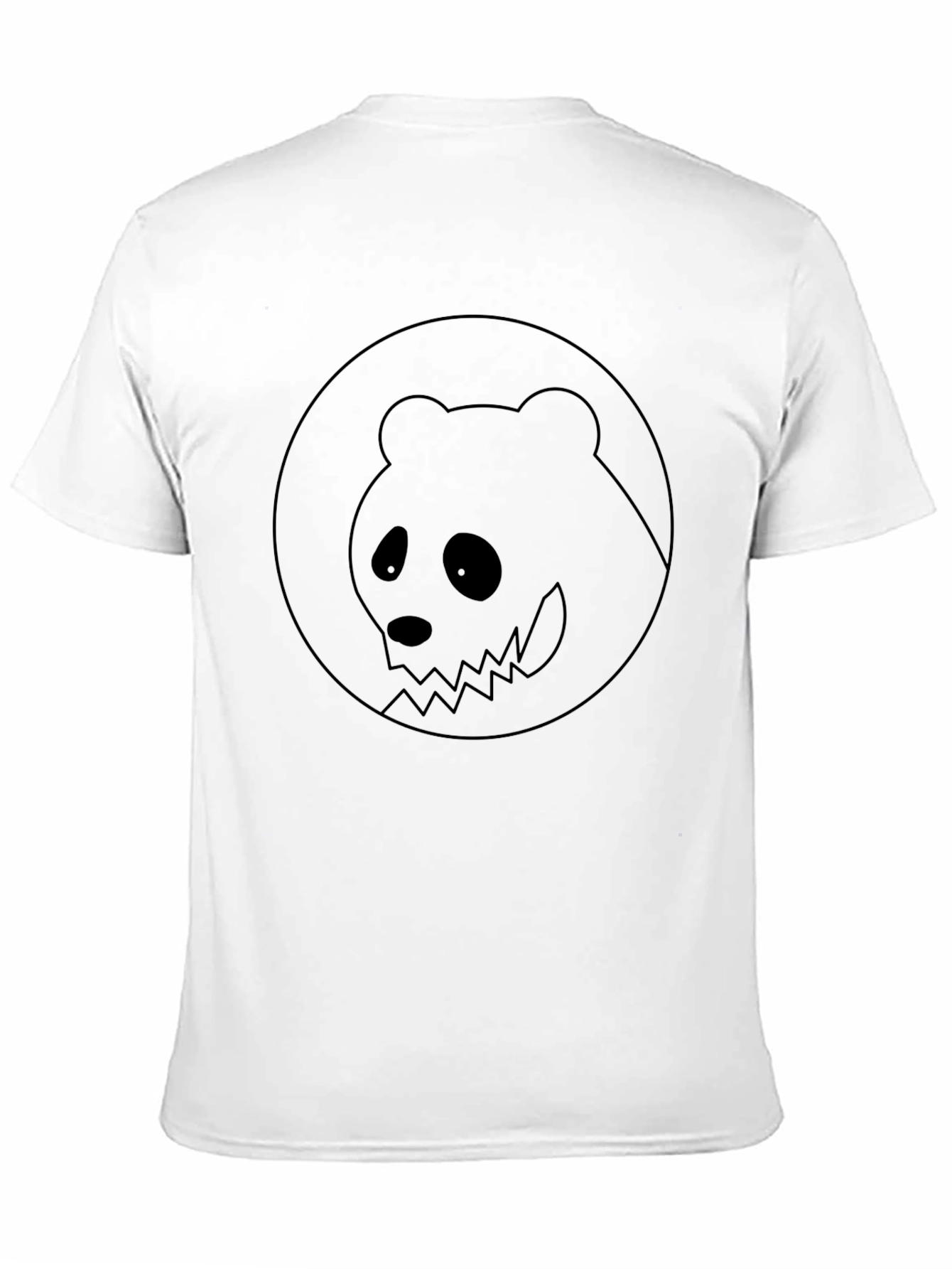 Black Graphic Tee - Spooky Panda