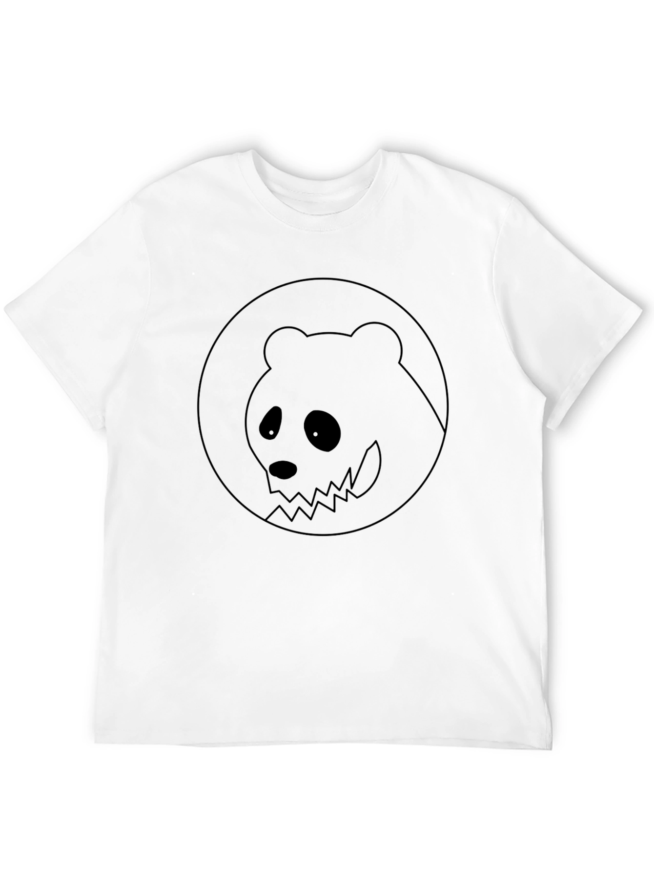 Black Graphic Tee - Spooky Panda