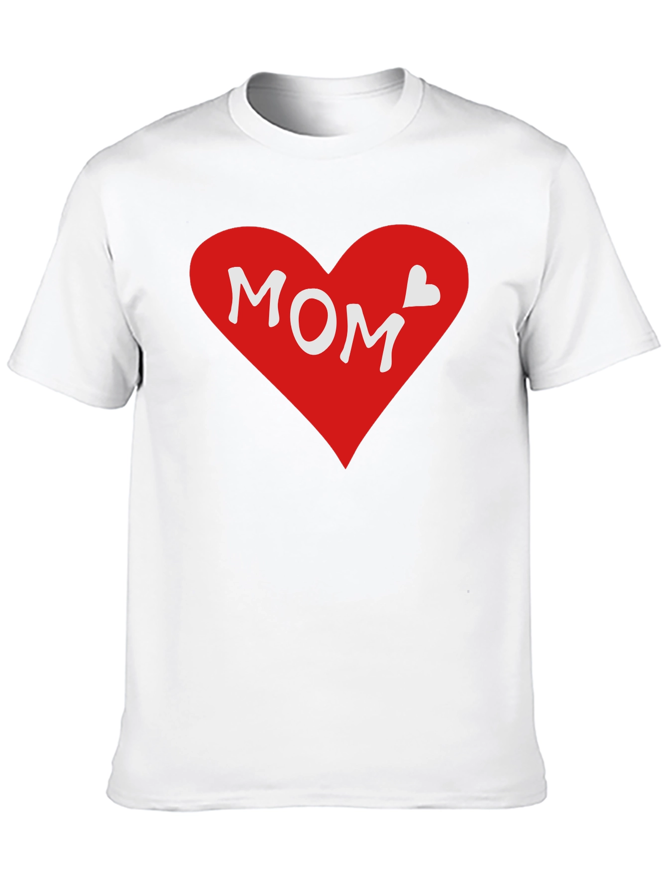 Mom Heart Graphic T-Shirt - Black