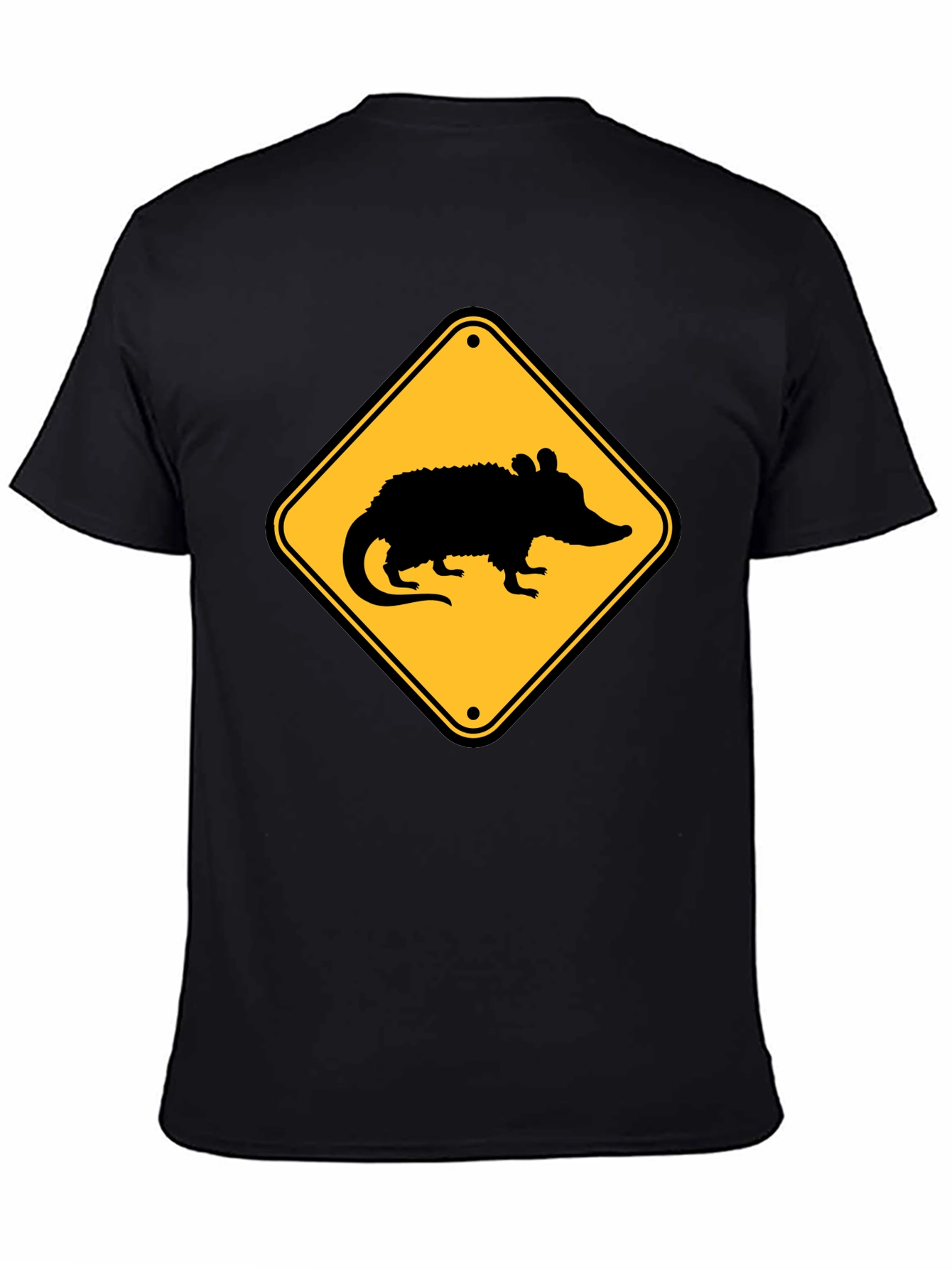 Opossum Crossing T-Shirt - Black