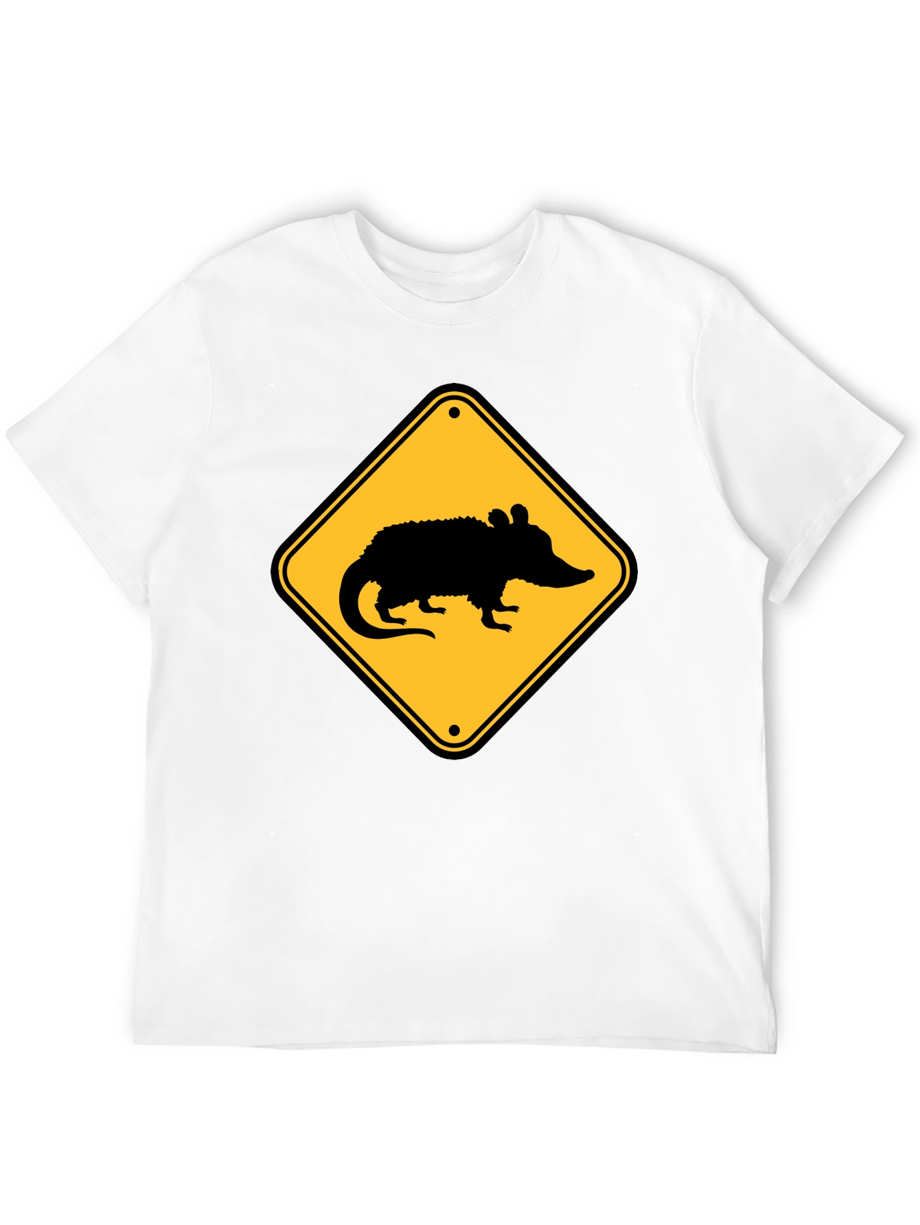 Opossum Crossing T-Shirt - Black