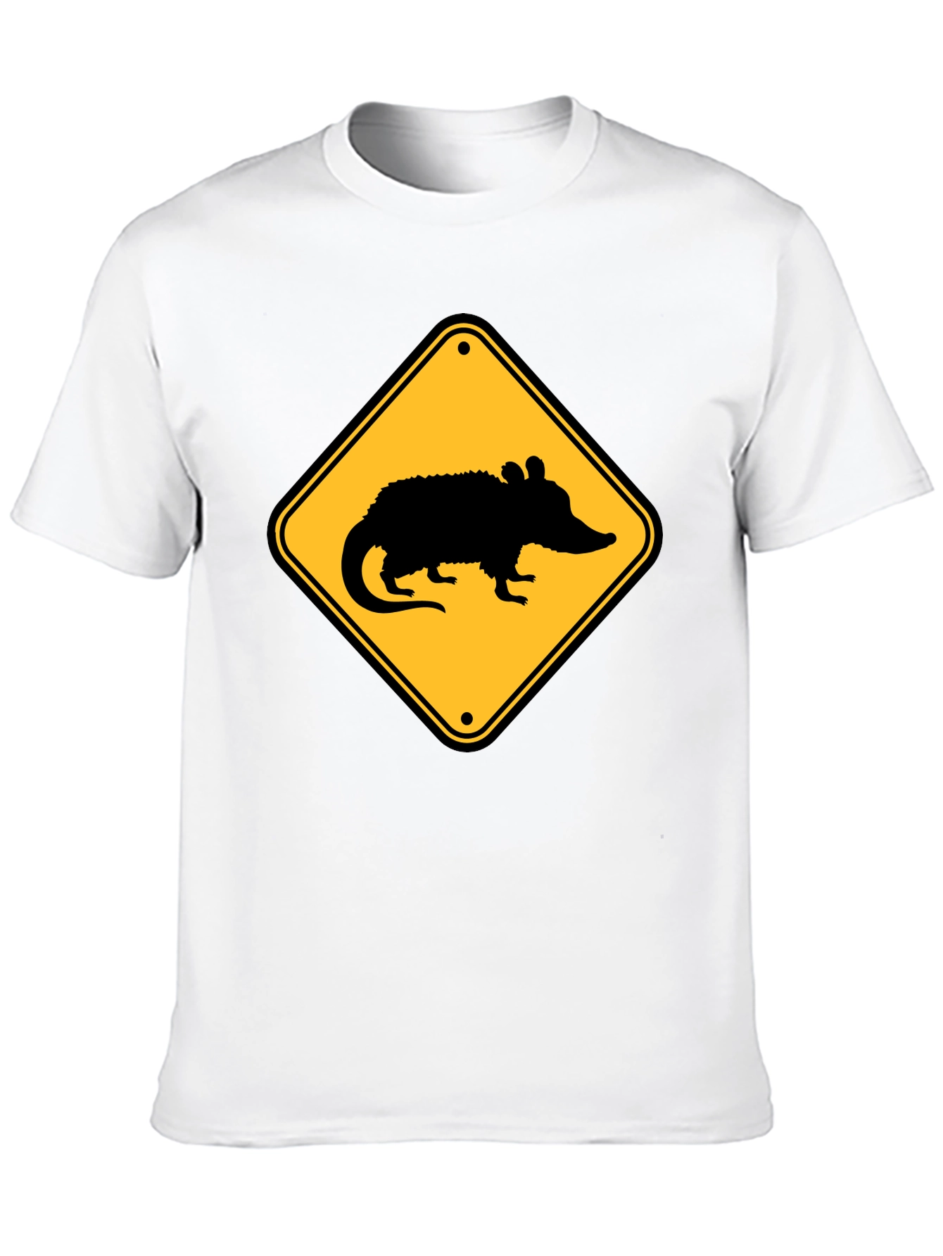 Opossum Crossing T-Shirt - Black
