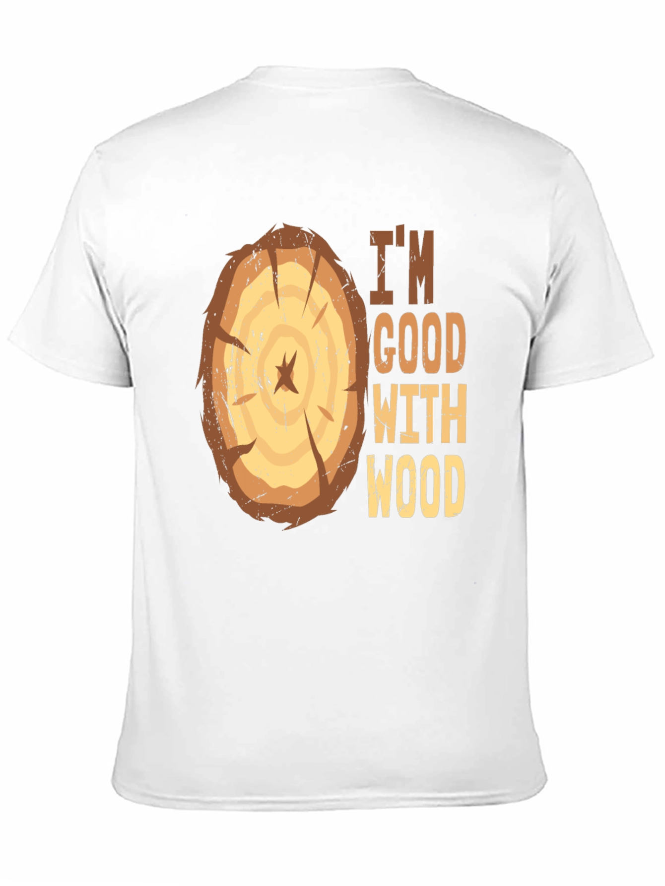 Im Good With Wood Funny Carpenter Graphic Tee