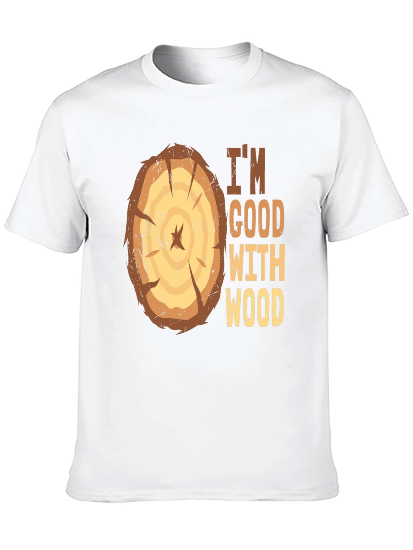 Im Good With Wood Funny Carpenter Graphic Tee