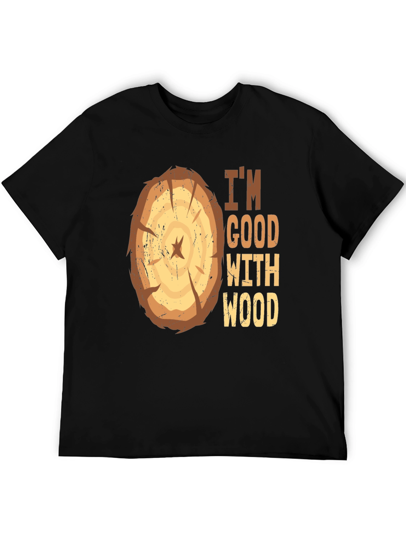 Im Good With Wood Funny Carpenter Graphic Tee