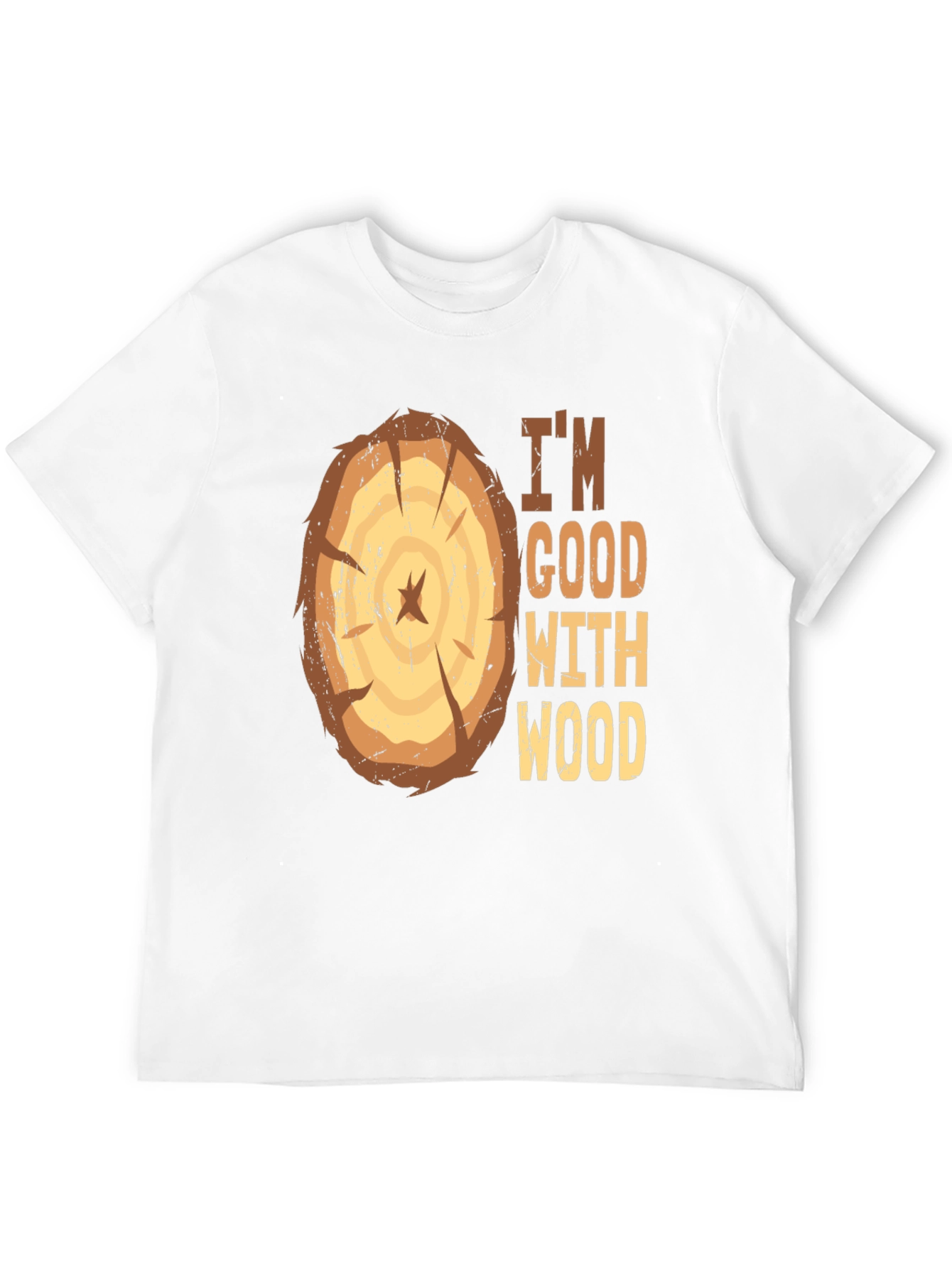 Im Good With Wood Funny Carpenter Graphic Tee