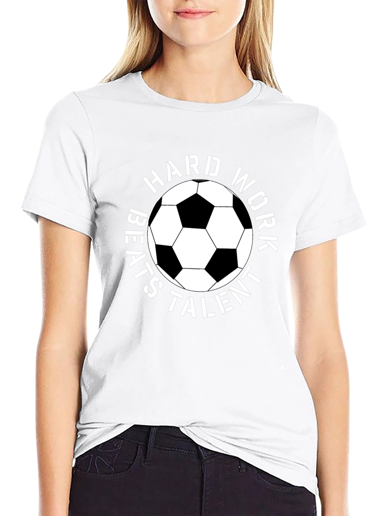 Hard Work Beats Talent Soccer T-Shirt