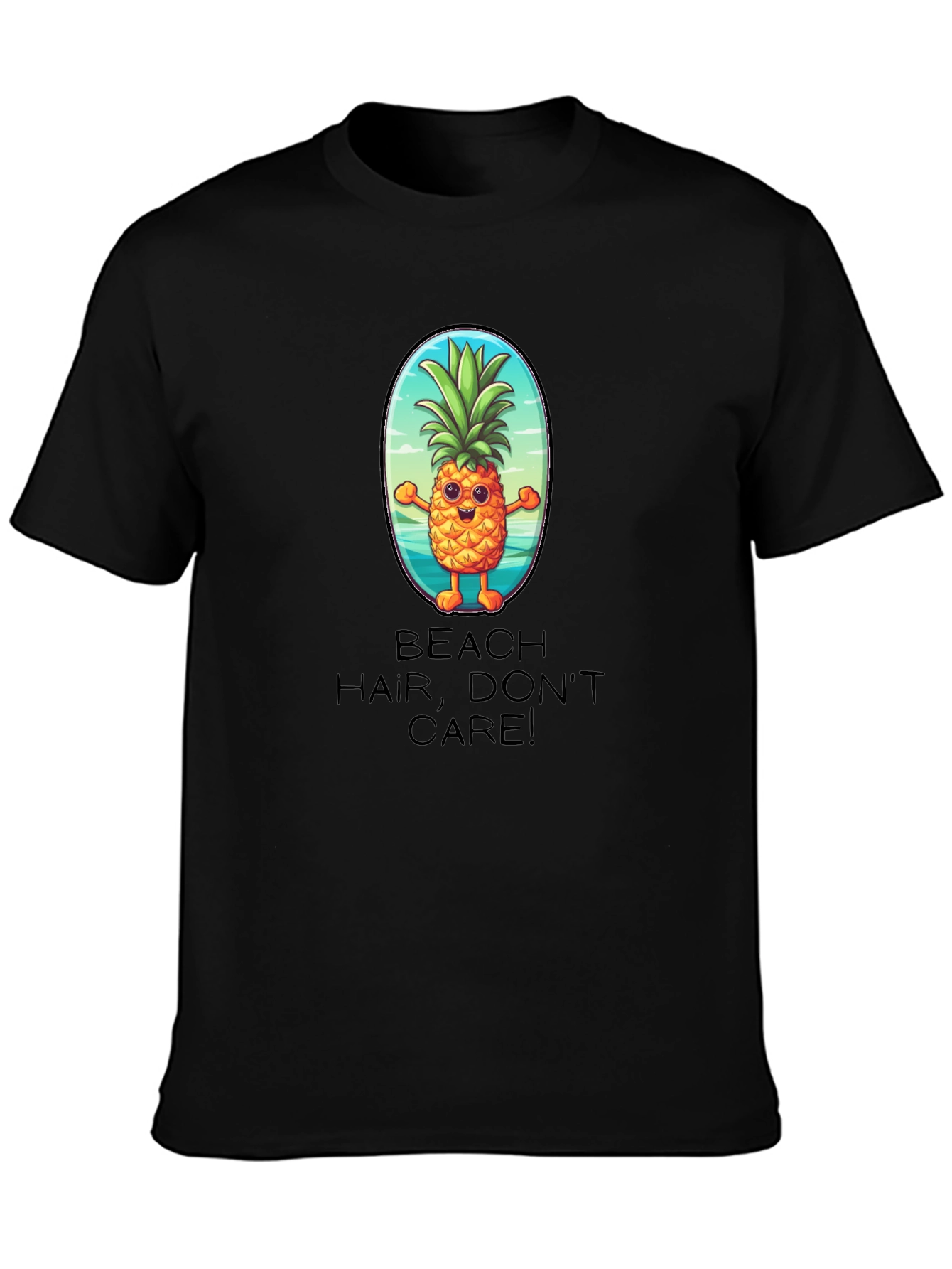 Beach Hair Dont Care Pineapple T-Shirt