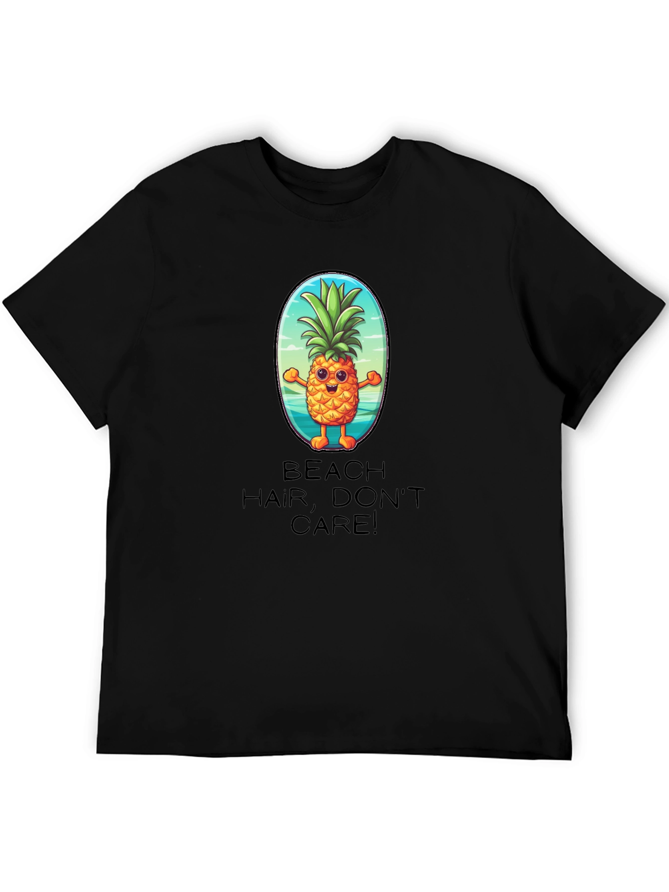 Beach Hair Dont Care Pineapple T-Shirt