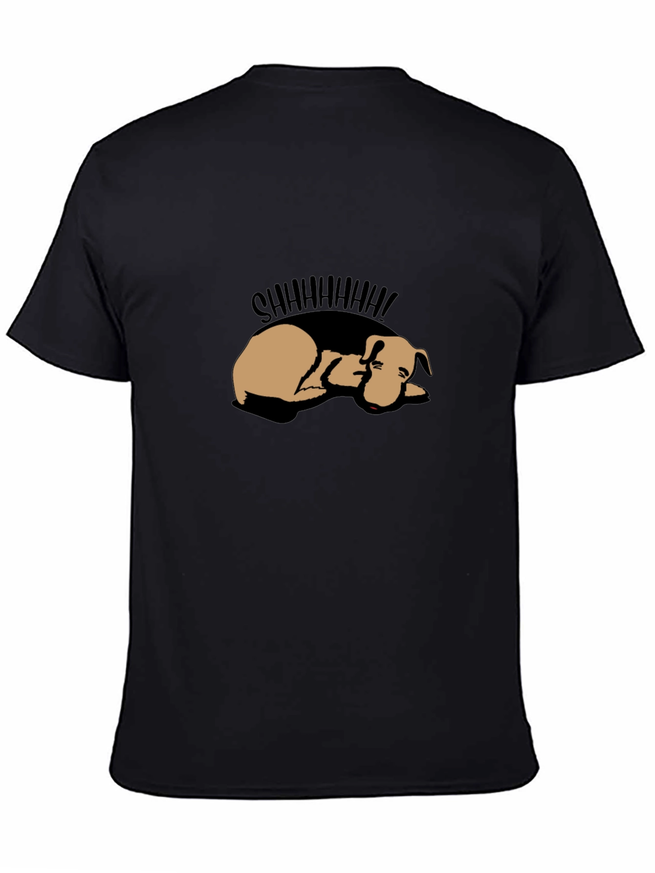 Shhh! Sleeping Dog Graphic Tee - Black