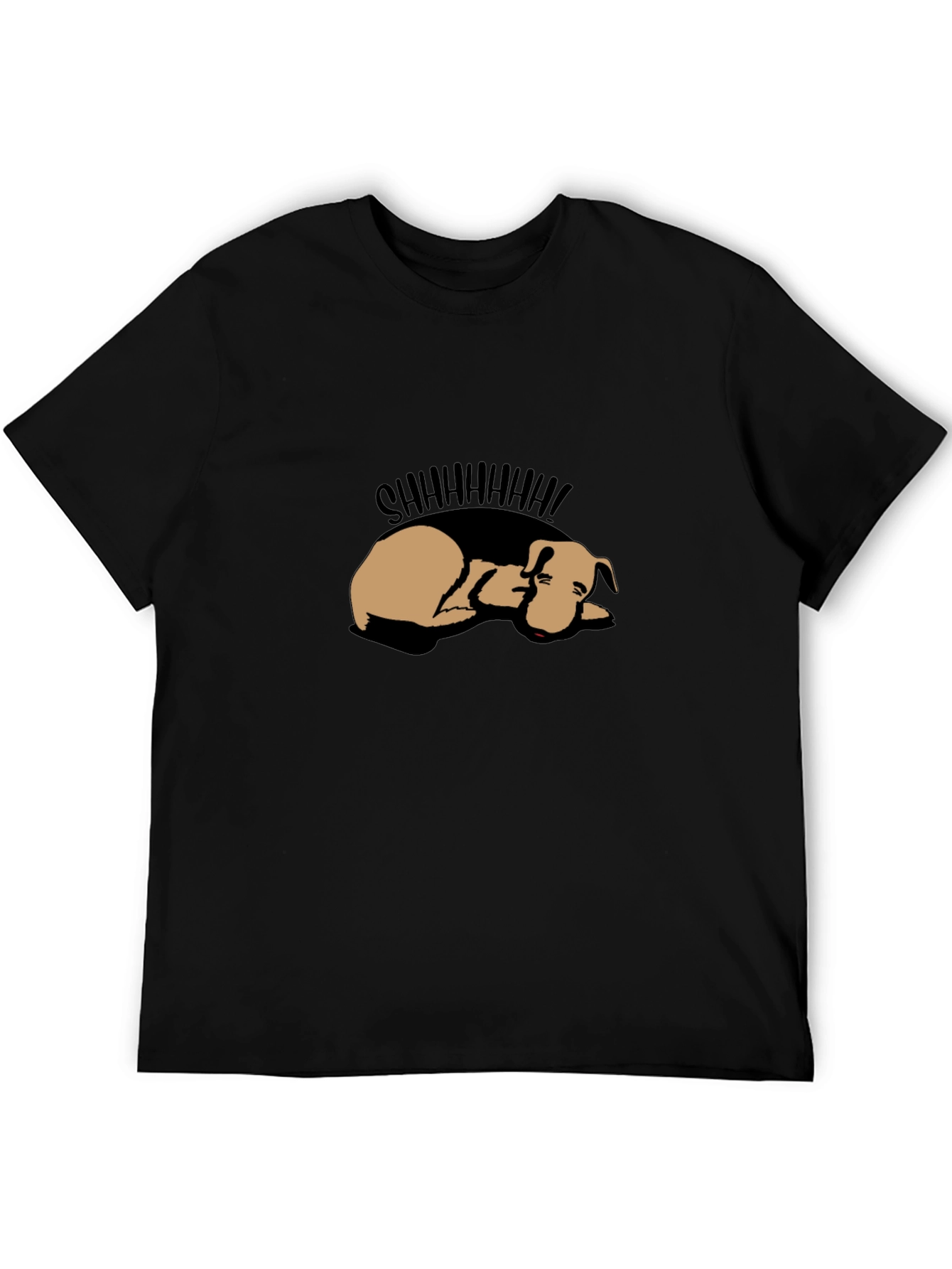 Shhh! Sleeping Dog Graphic Tee - Black