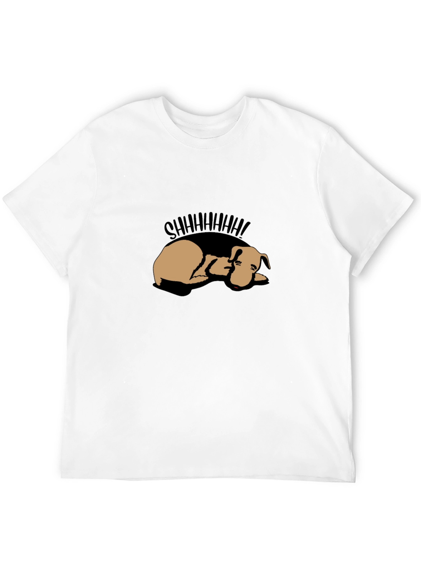 Shhh! Sleeping Dog Graphic Tee - Black