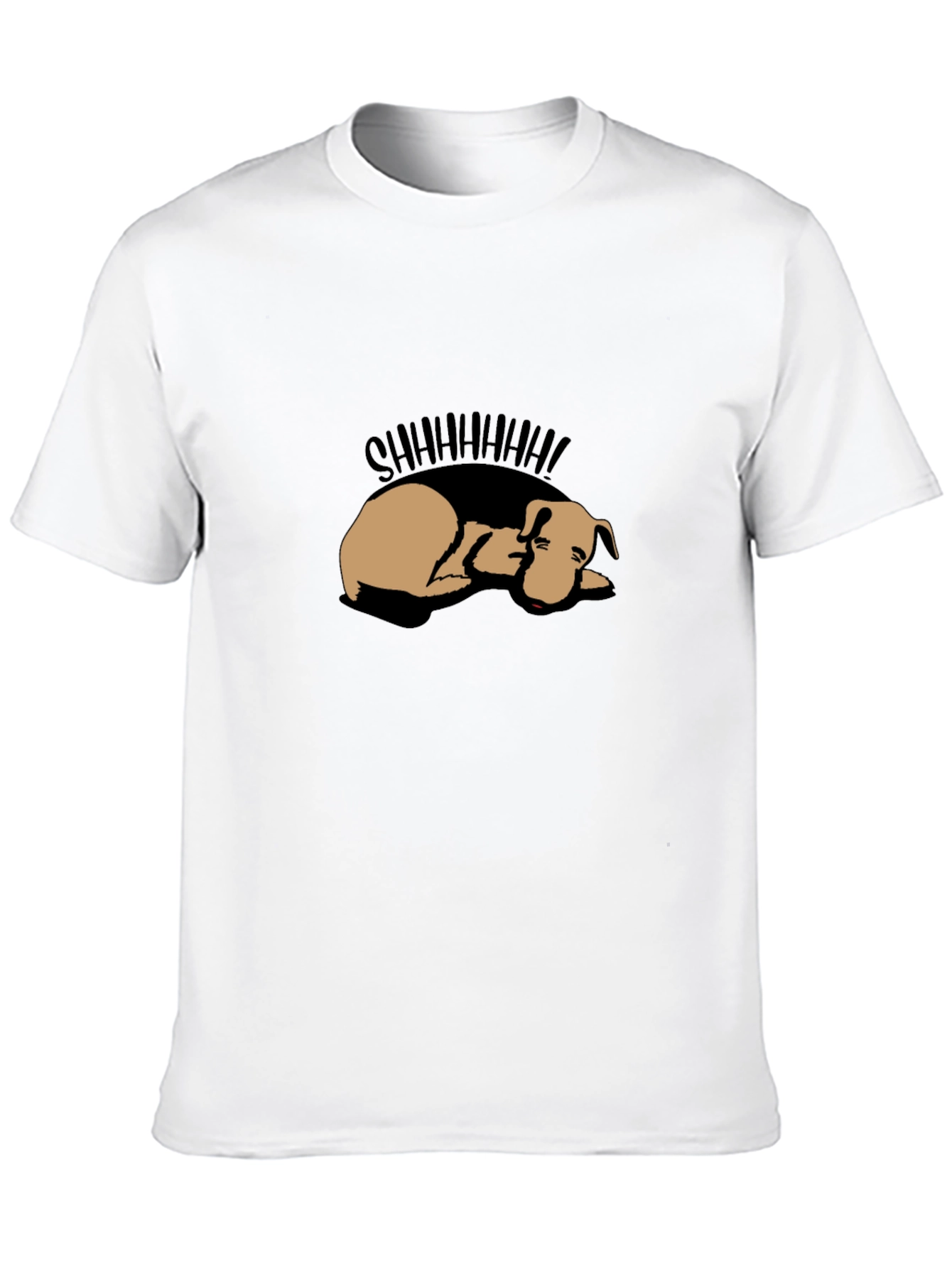 Shhh! Sleeping Dog Graphic Tee - Black