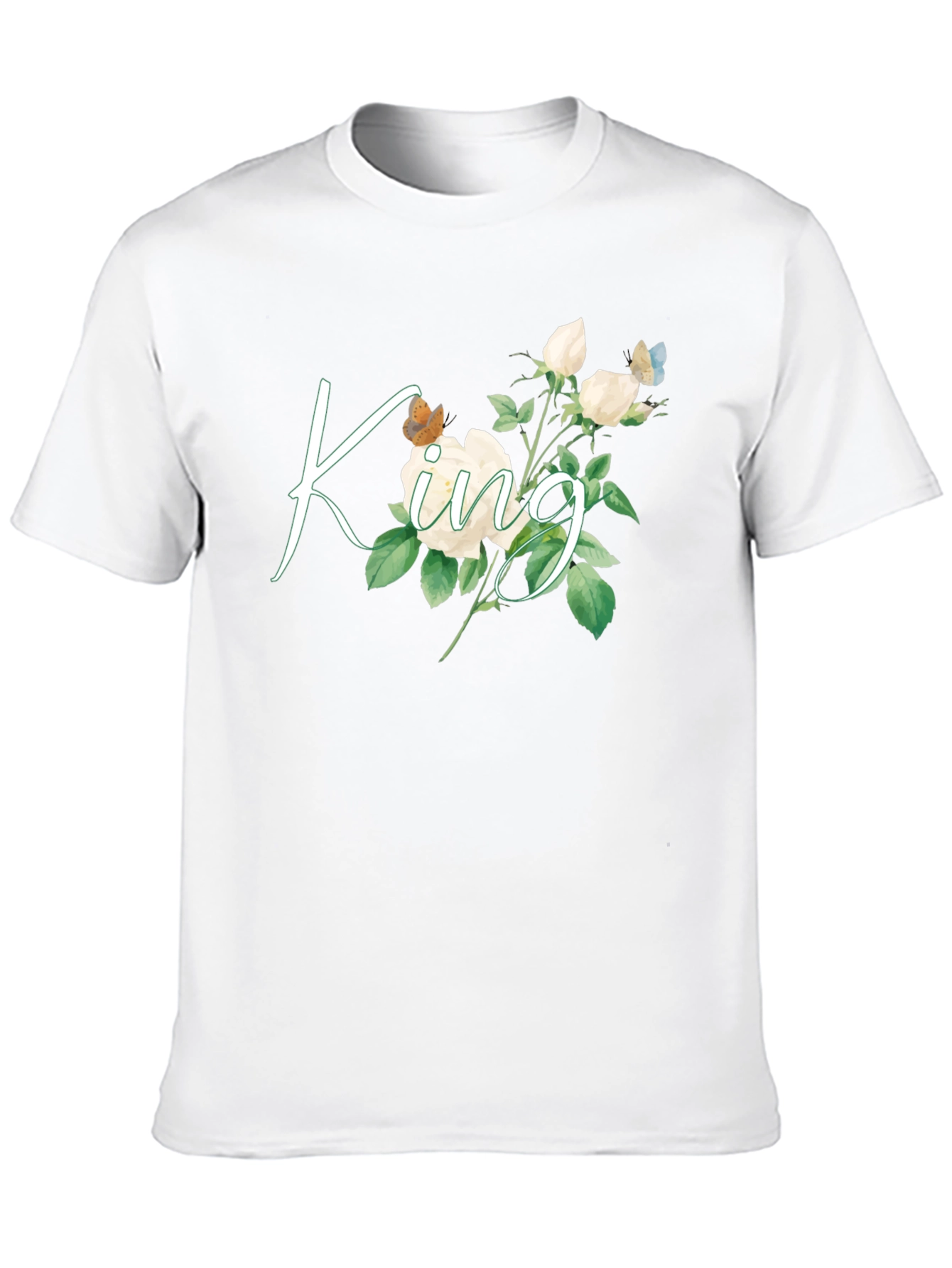 Floral King Graphic Tee - Black