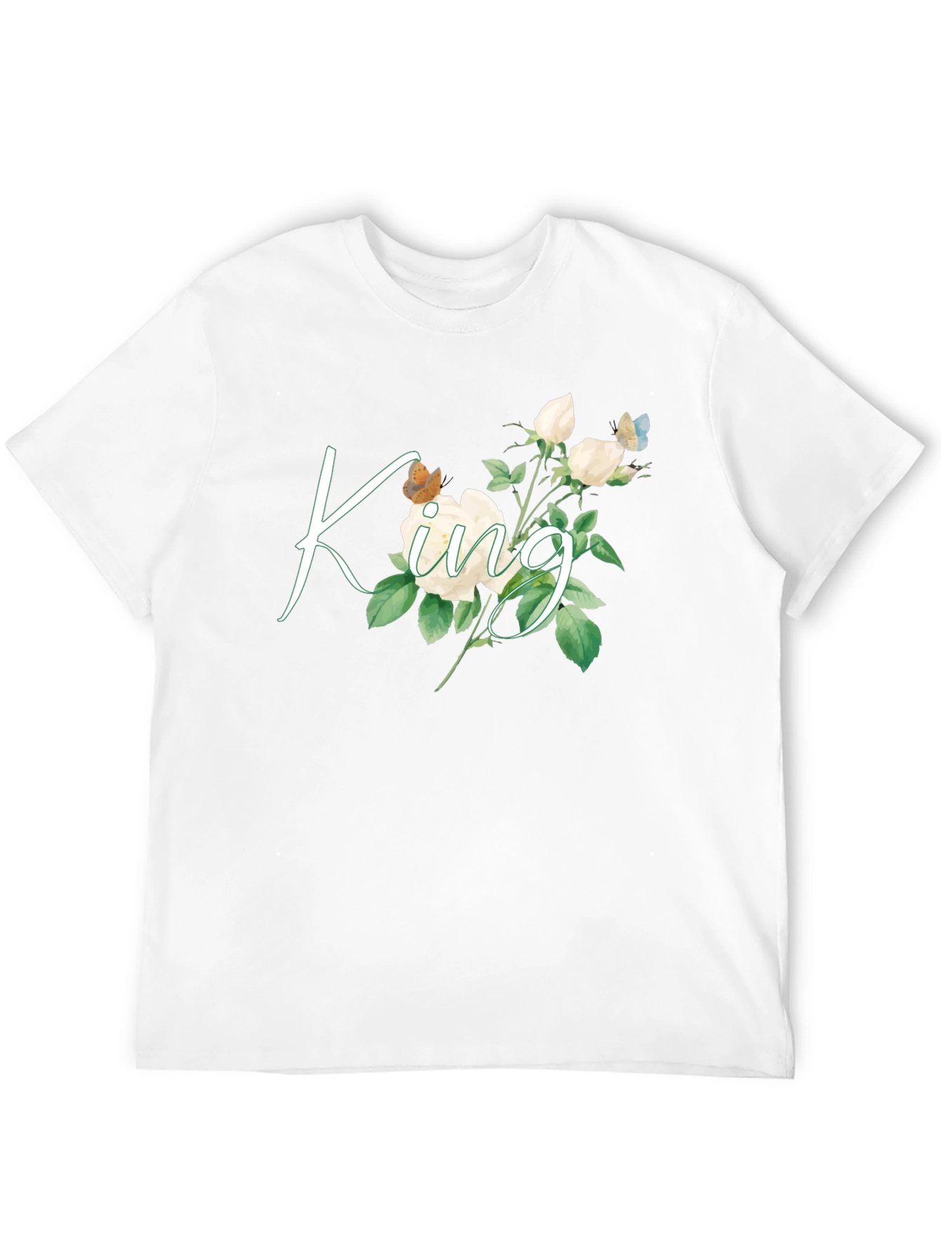 Floral King Graphic Tee - Black