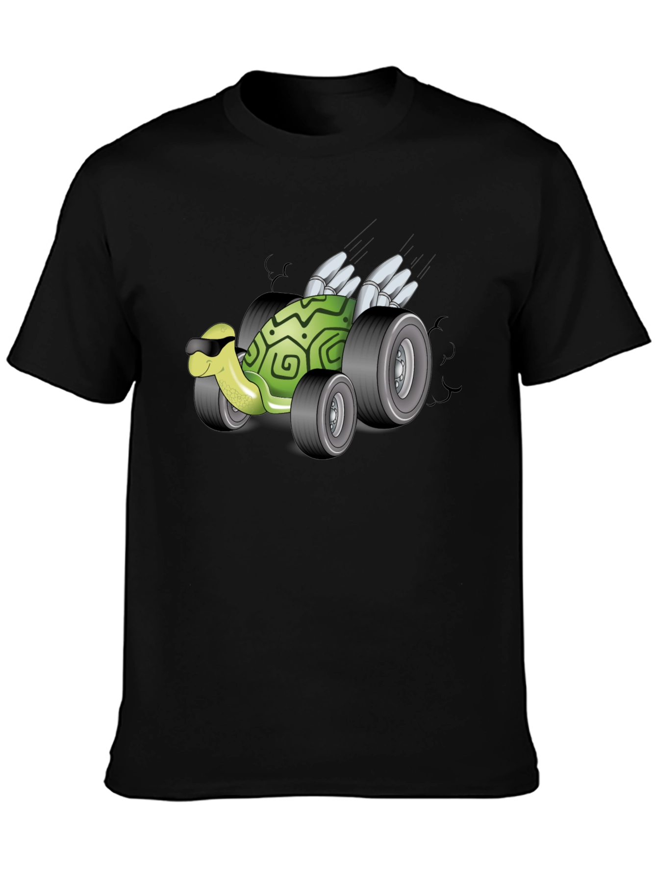 Turtle Racer Black T-Shirt