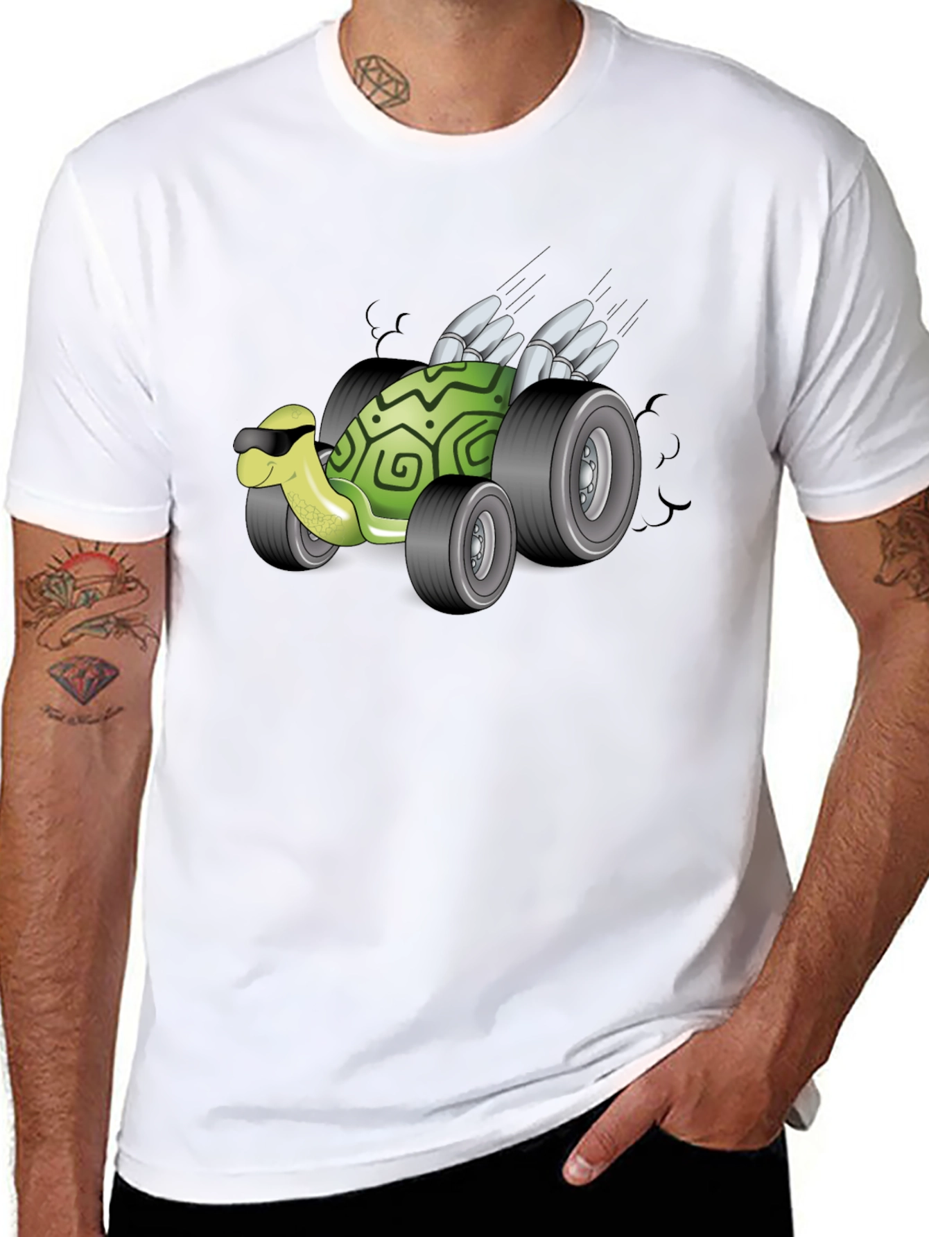 Turtle Racer Black T-Shirt