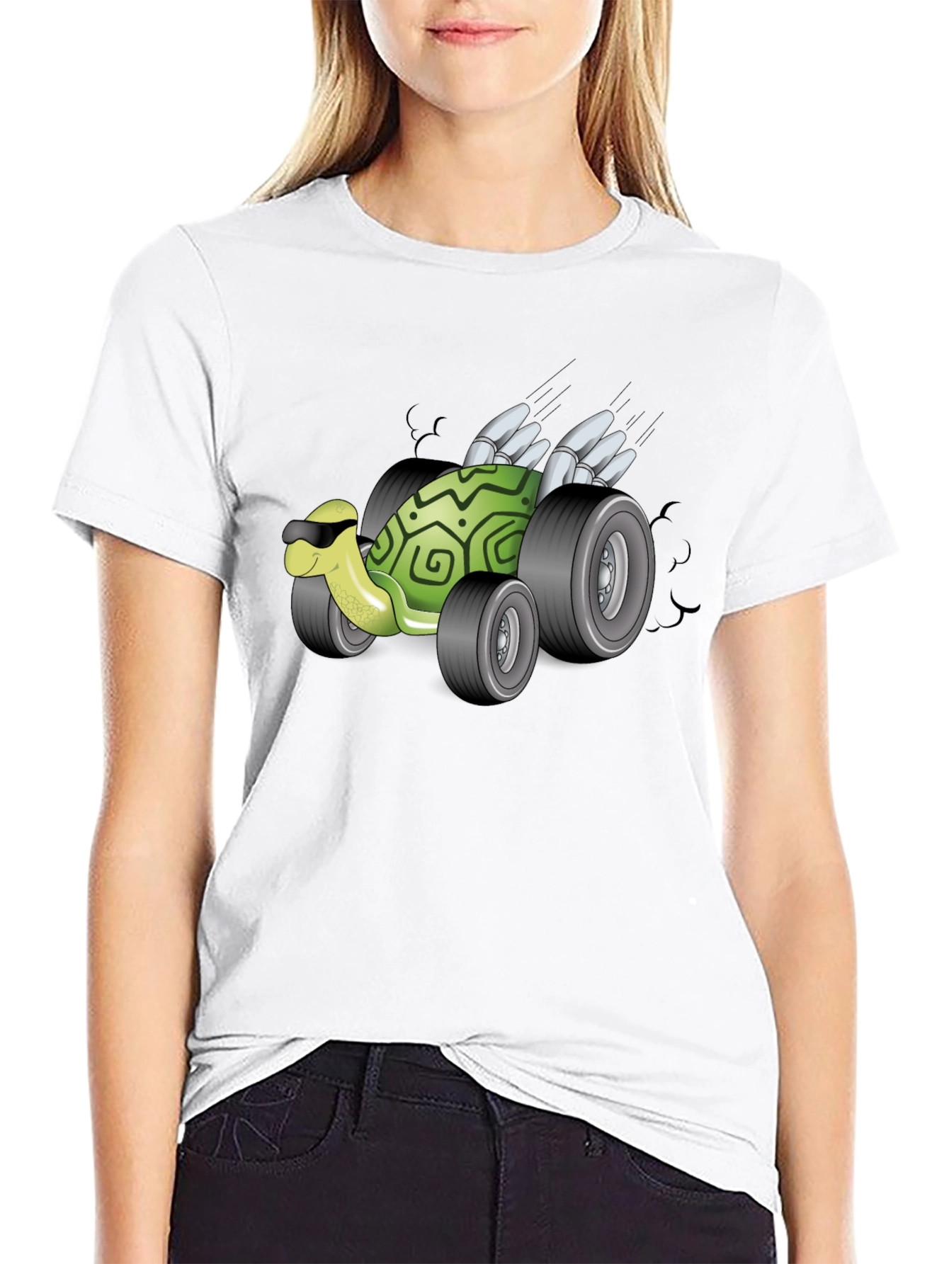 Turtle Racer Black T-Shirt