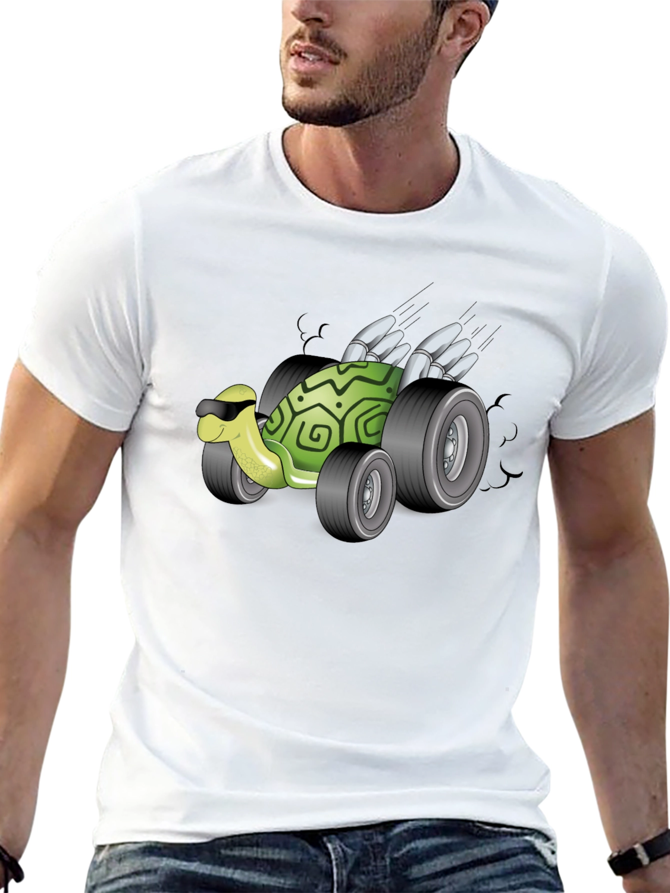Turtle Racer Black T-Shirt