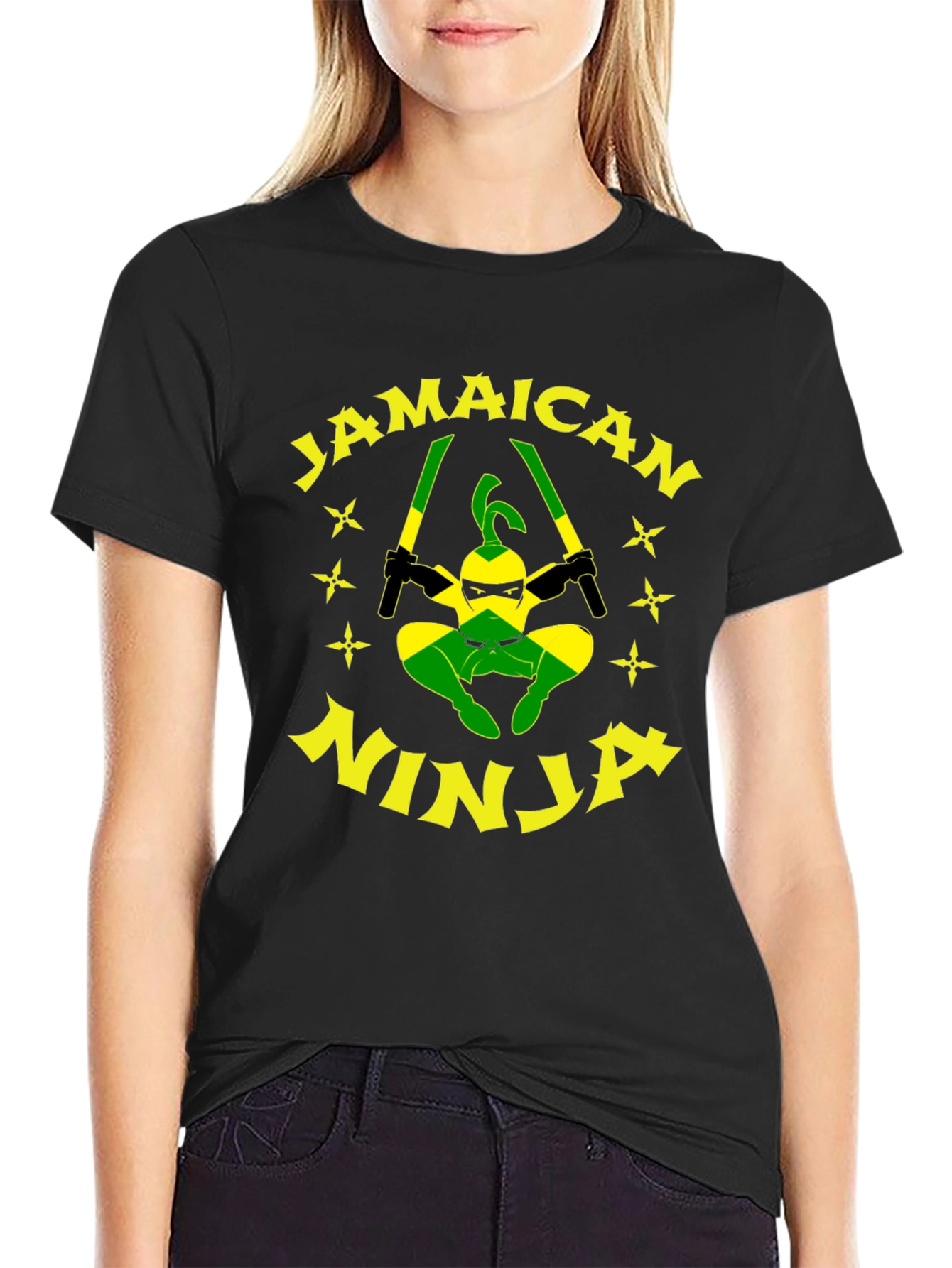 Jamaican Ninja T-Shirt - Funny Graphic Tee