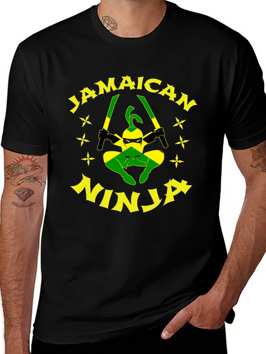 Jamaican Ninja T-Shirt - Funny Graphic Tee