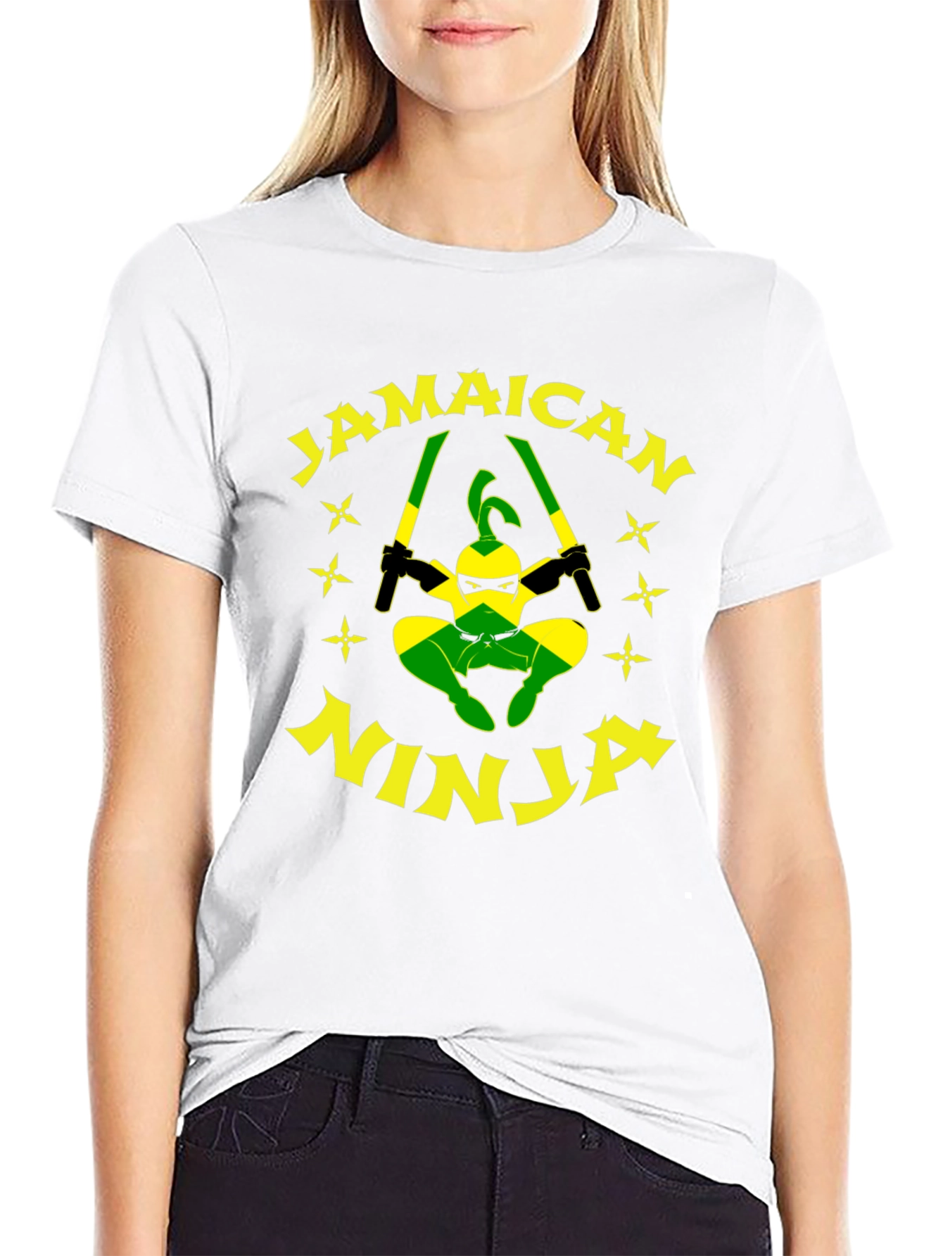 Jamaican Ninja T-Shirt - Funny Graphic Tee