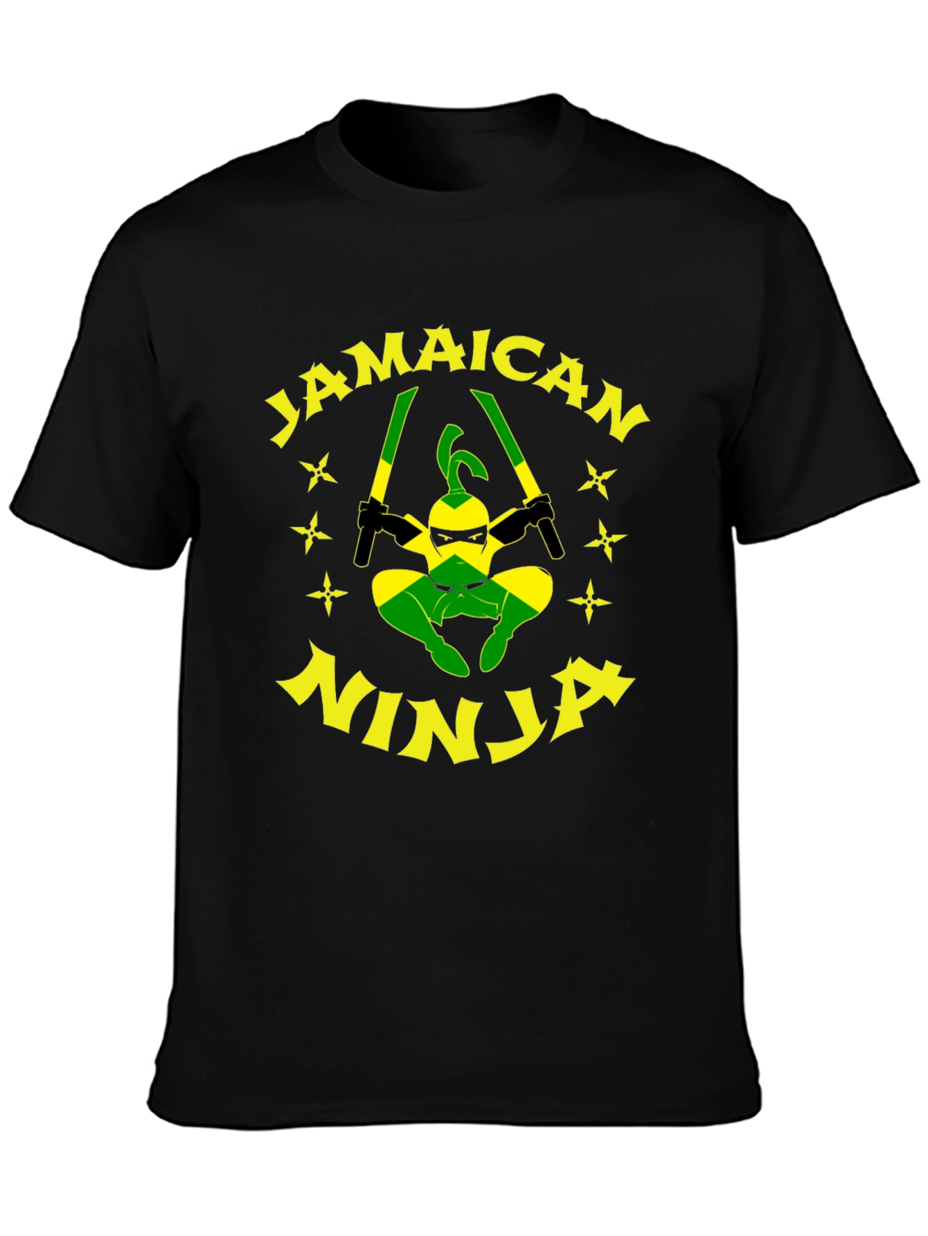 Jamaican Ninja T-Shirt - Funny Graphic Tee