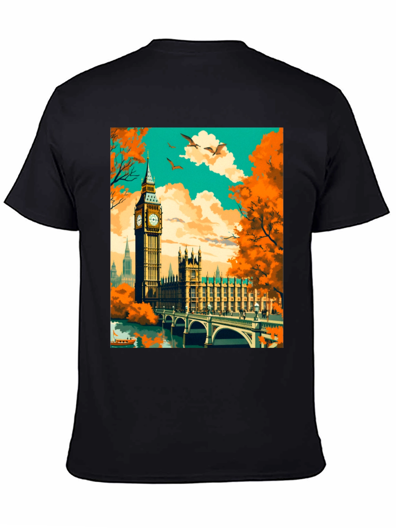 London Landmark Graphic Tee - Stylish Cityscape Shirt