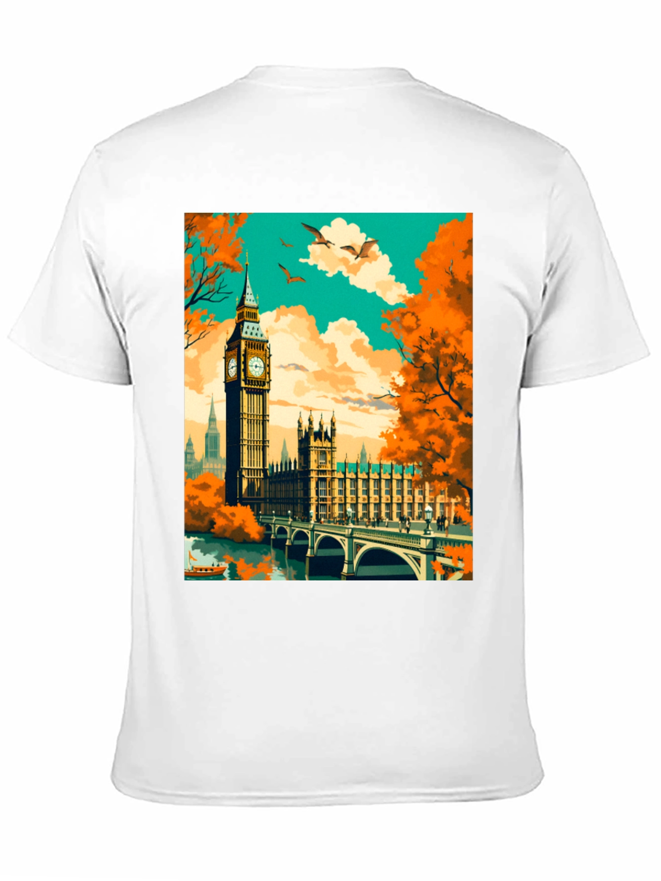 London Landmark Graphic Tee - Stylish Cityscape Shirt