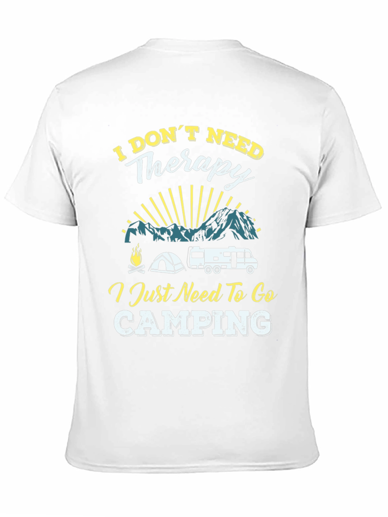 Camping Therapy T-Shirt - Adventure Awaits