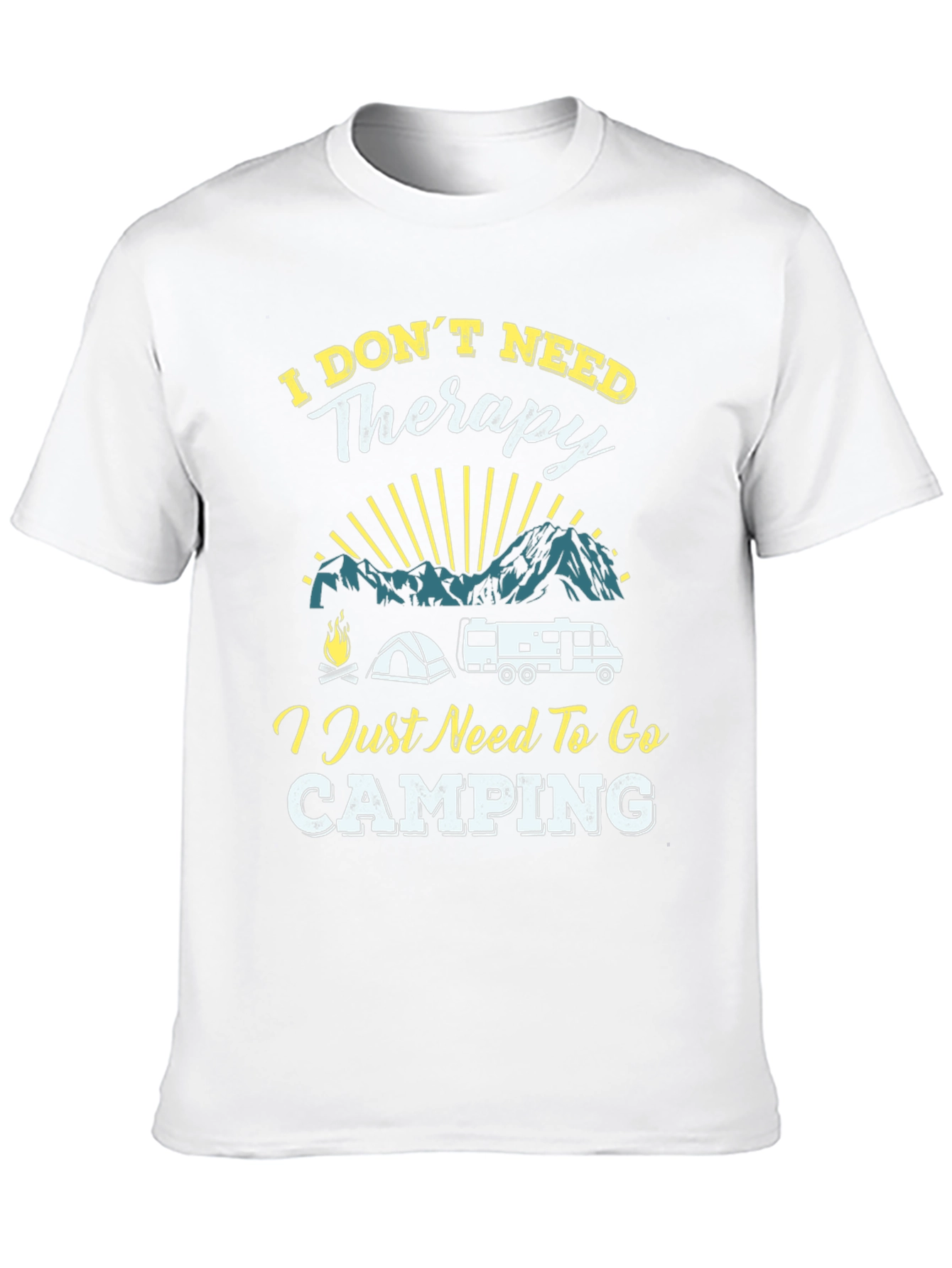 Camping Therapy T-Shirt - Adventure Awaits