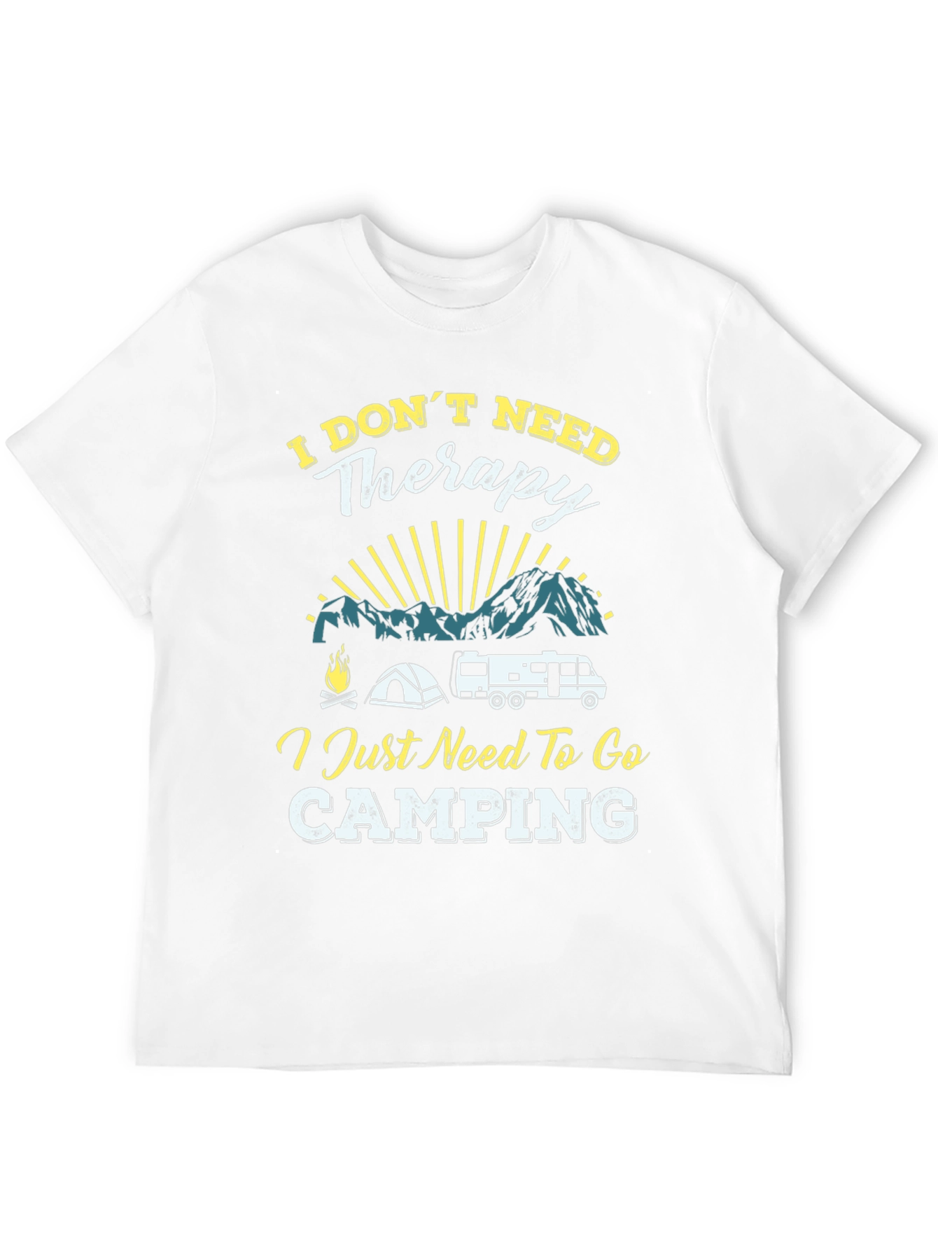 Camping Therapy T-Shirt - Adventure Awaits
