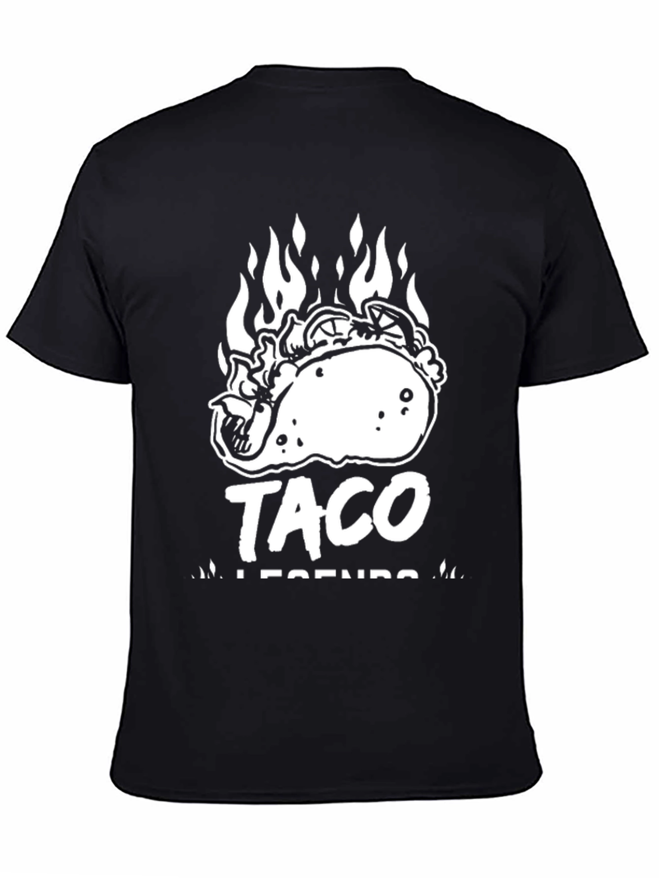 Taco Legends Graphic Tee - Black Cotton T-Shirt
