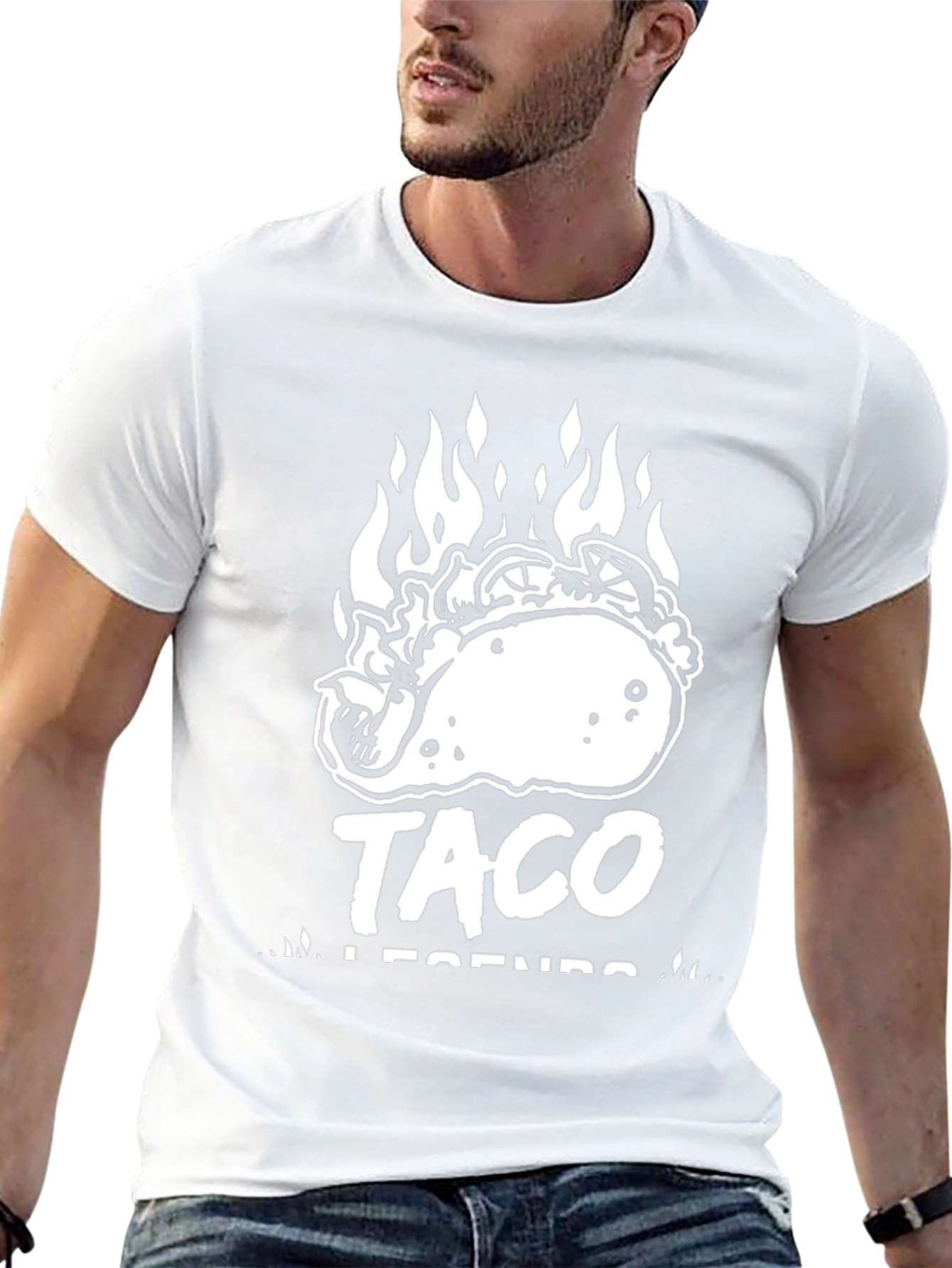 Taco Legends Graphic Tee - Black Cotton T-Shirt
