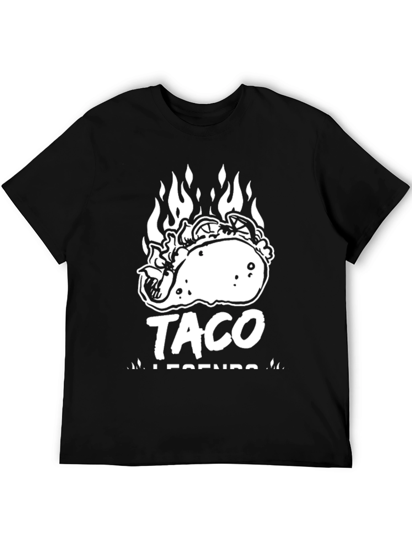 Taco Legends Graphic Tee - Black Cotton T-Shirt