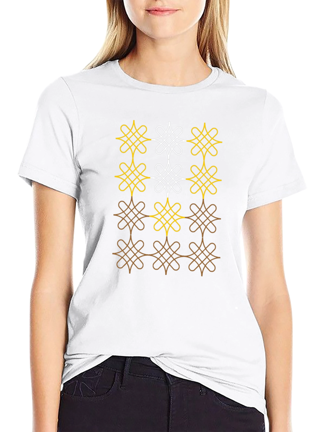 Patterned T-Shirt - Abstract Design