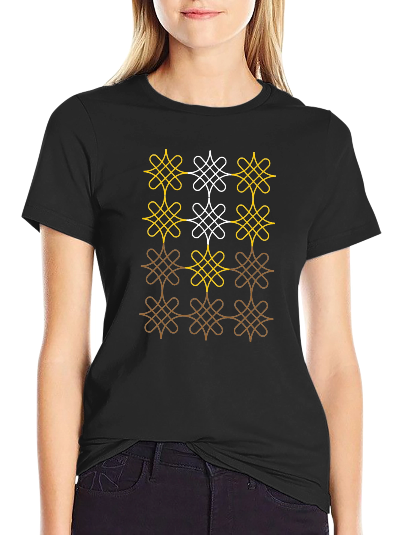 Patterned T-Shirt - Abstract Design
