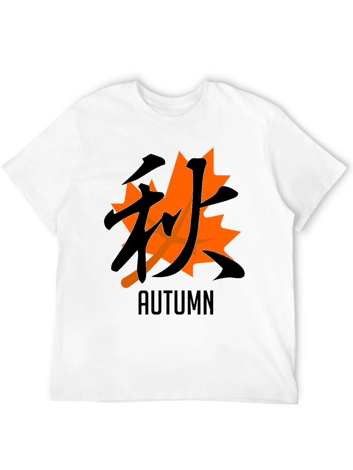 Autumn Kanji Graphic Tee - Black