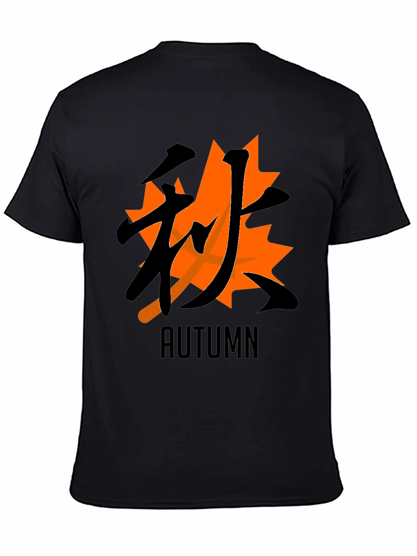 Autumn Kanji Graphic Tee - Black