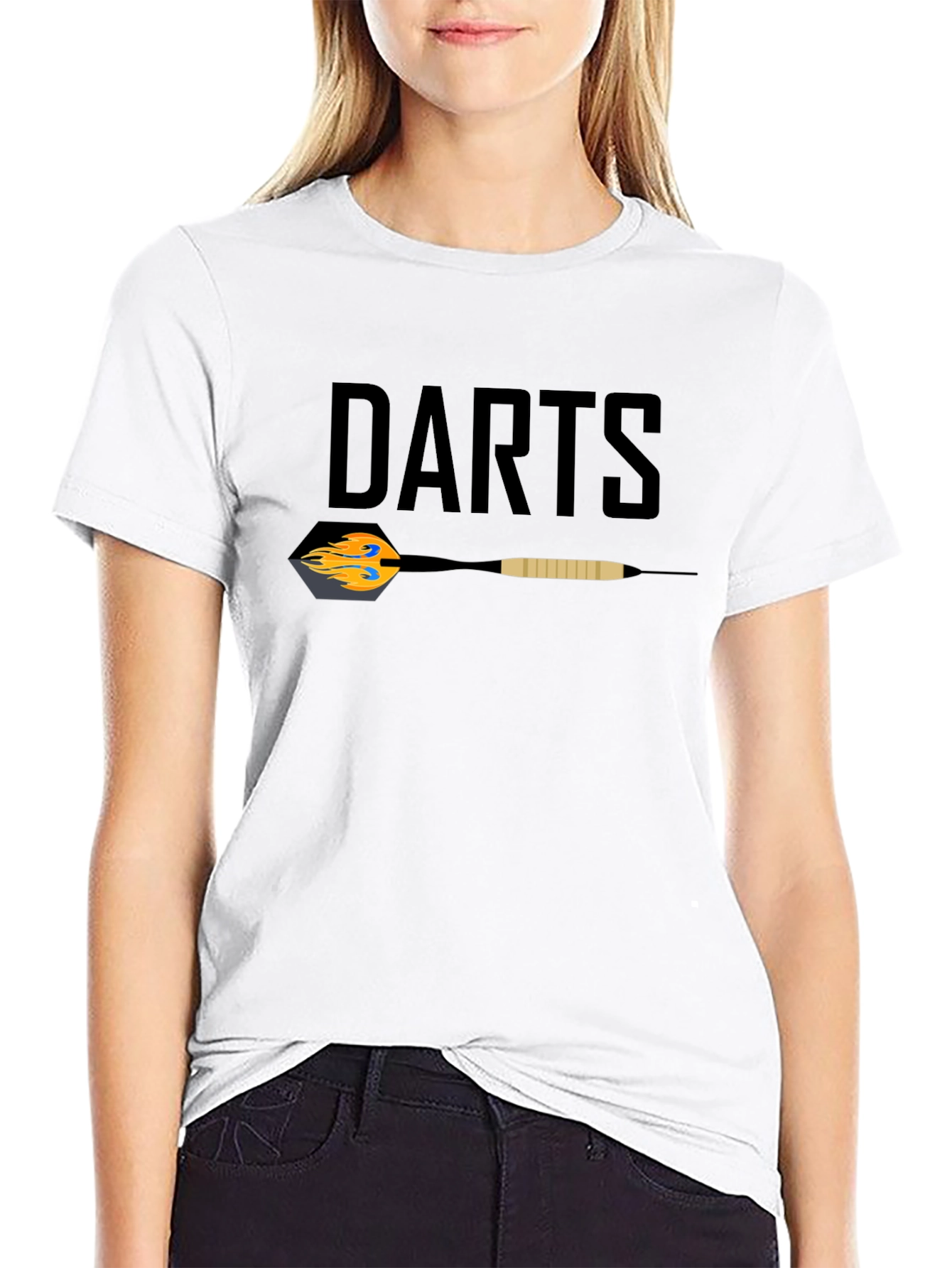 Darts Graphic T-Shirt - Black