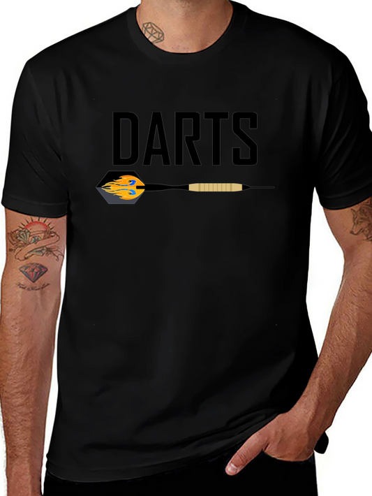 Darts Graphic T-Shirt - Black