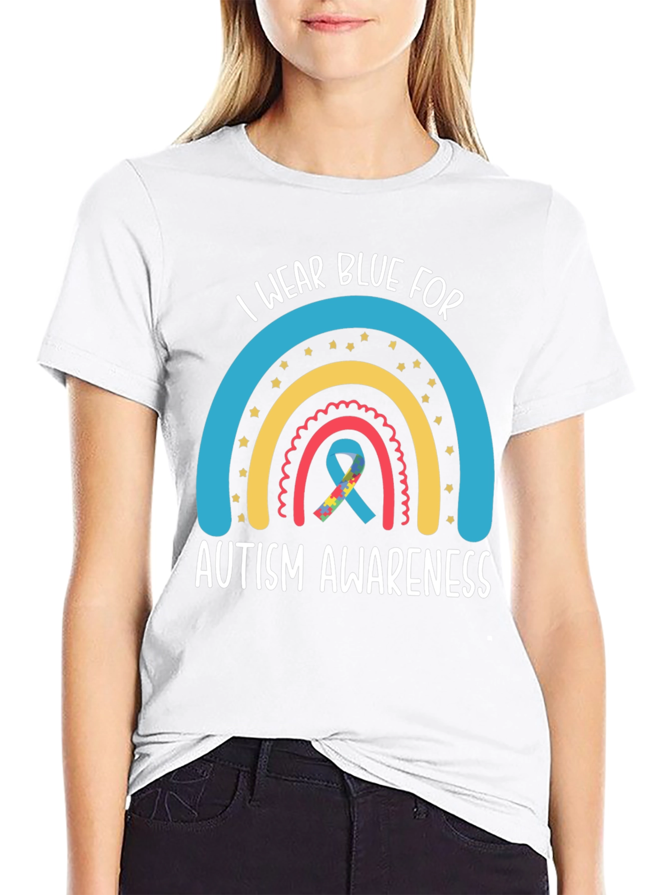Autism Awareness Tee - I Wear Blue For...