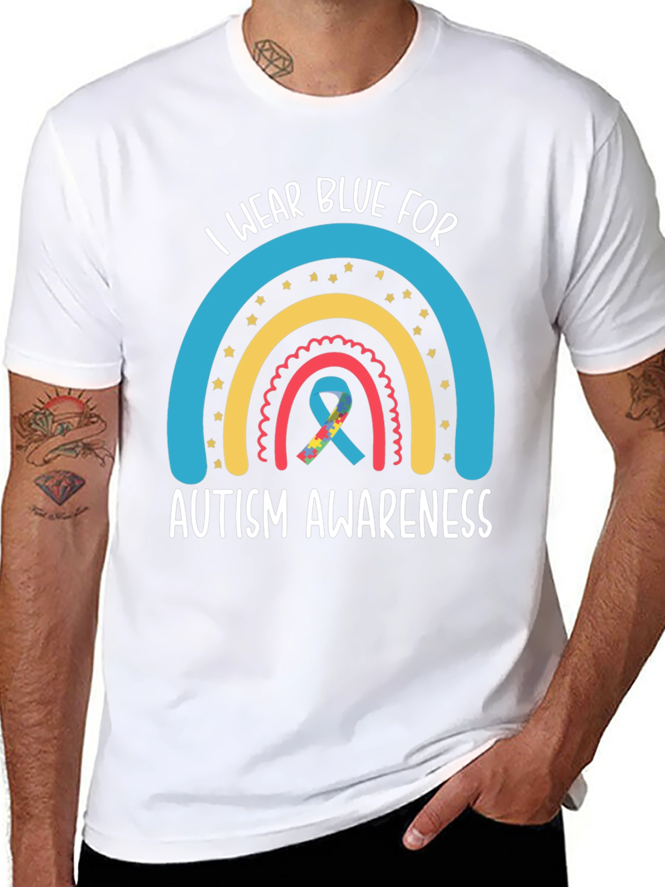 Autism Awareness Tee - I Wear Blue For...