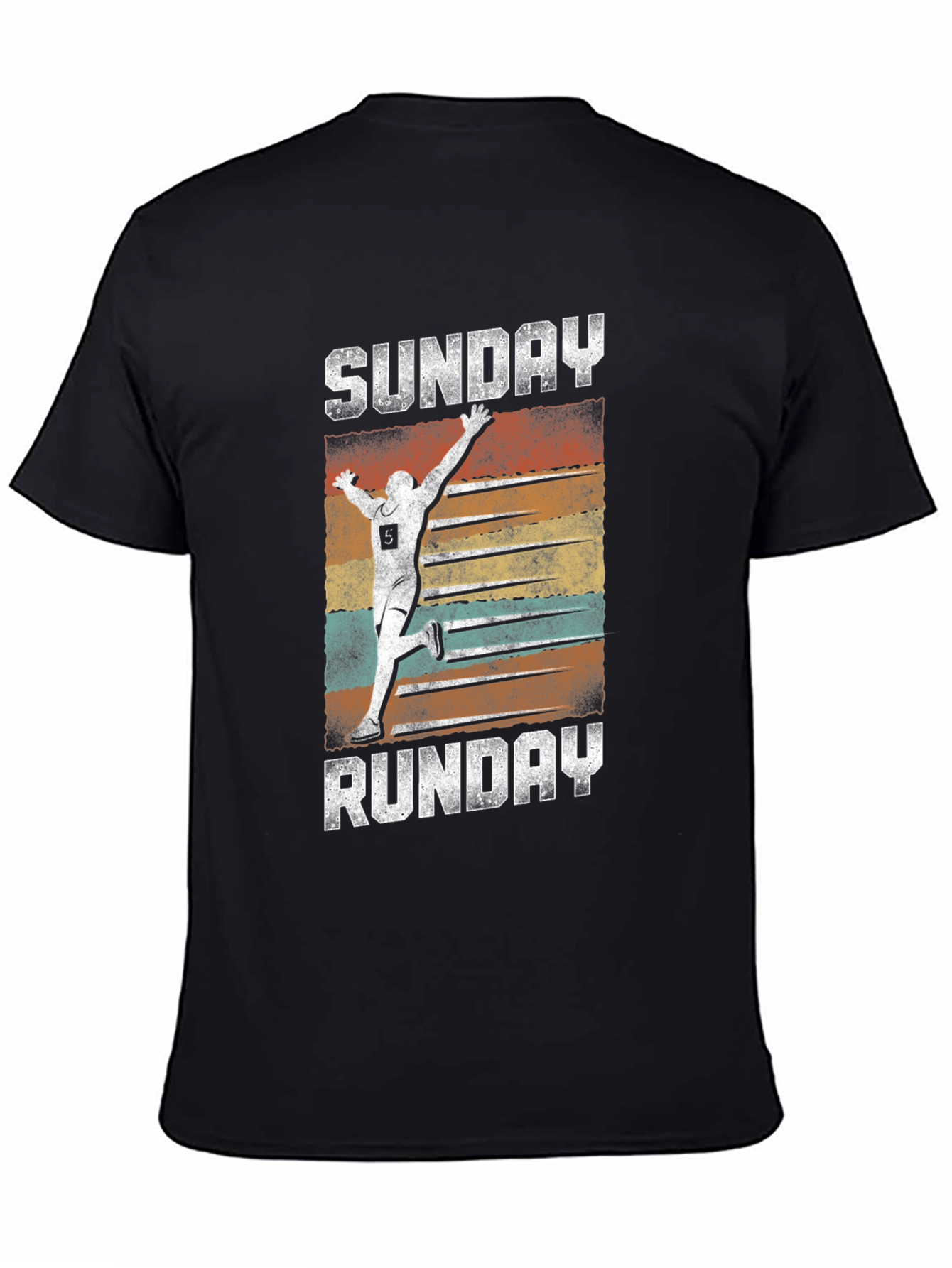 Sunday Runday Graphic Tee - Mens Black T-Shirt