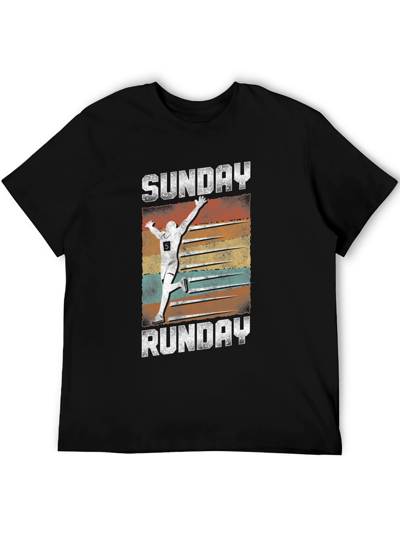 Sunday Runday Graphic Tee - Mens Black T-Shirt