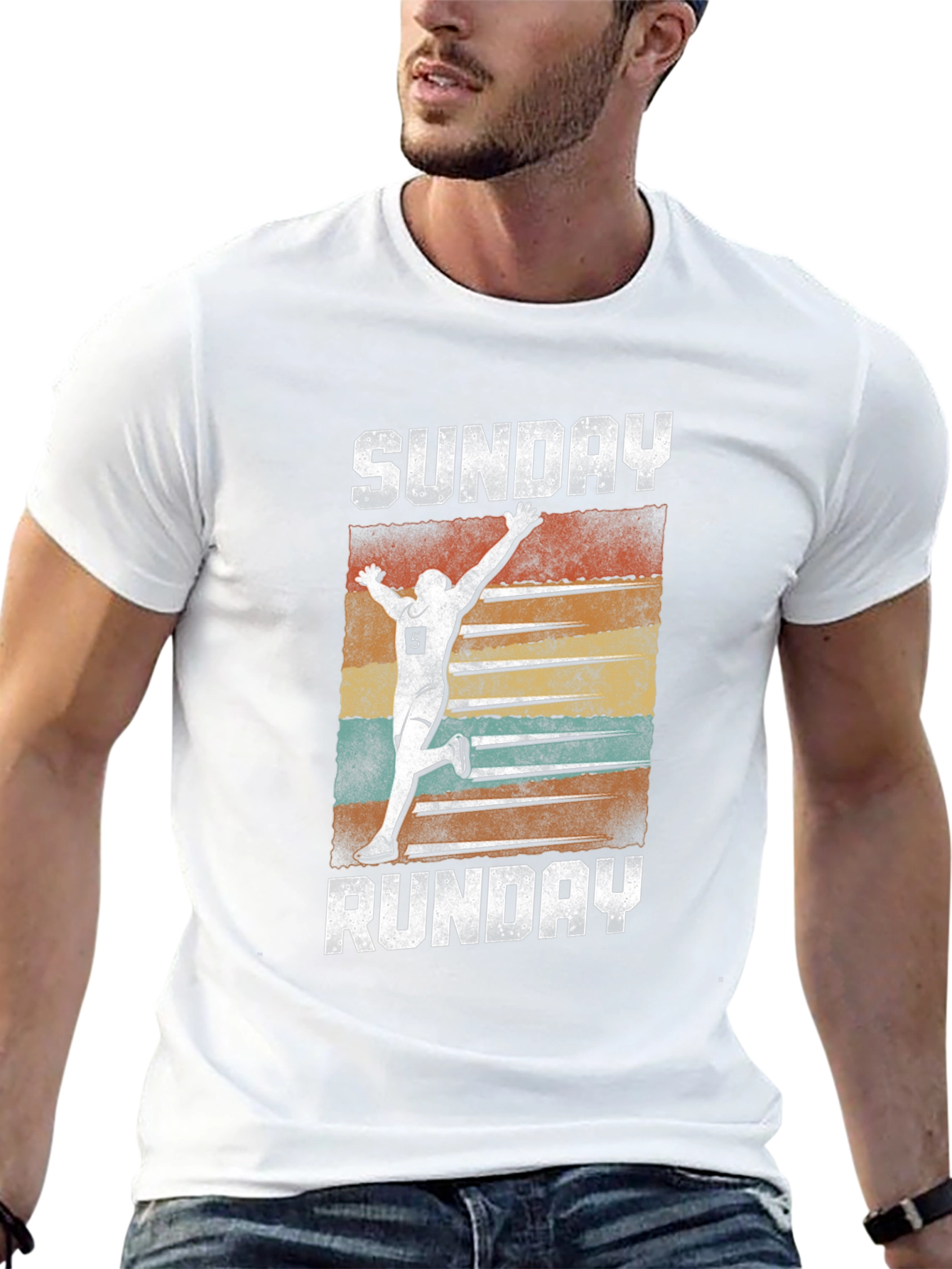 Sunday Runday Graphic Tee - Mens Black T-Shirt